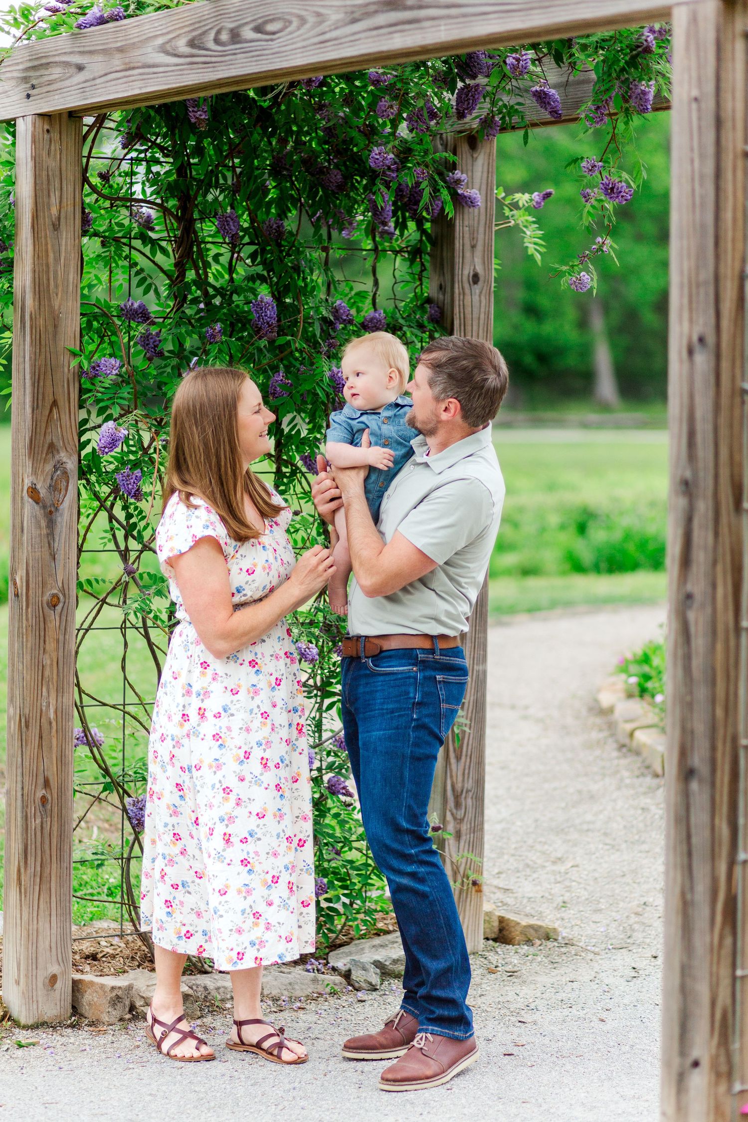 A family photo session in Hendersonville, NC taken by a Clemson, SC photographer