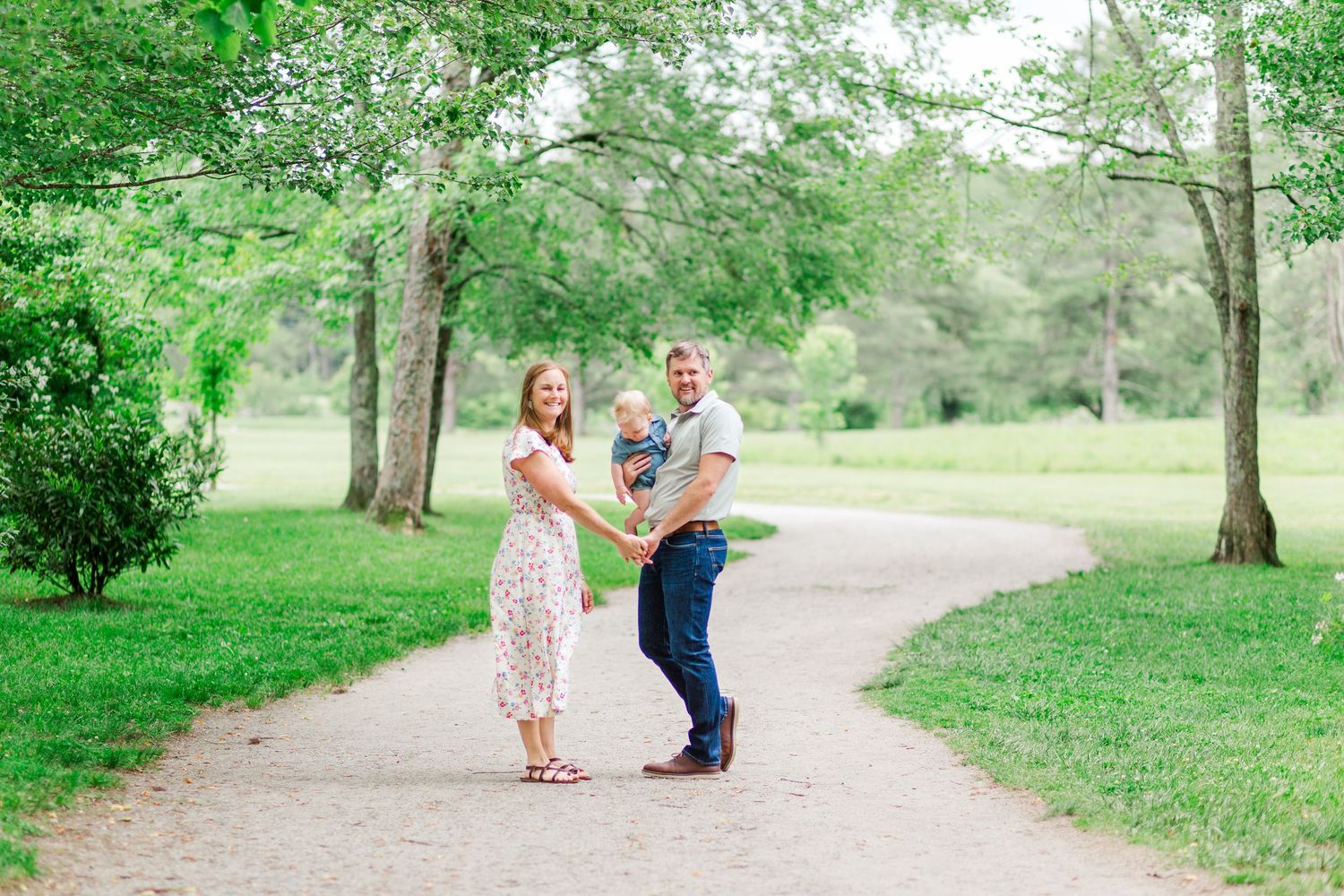 A Clemson, SC area photographer captures a family's photo session in Hendersonville, NC.