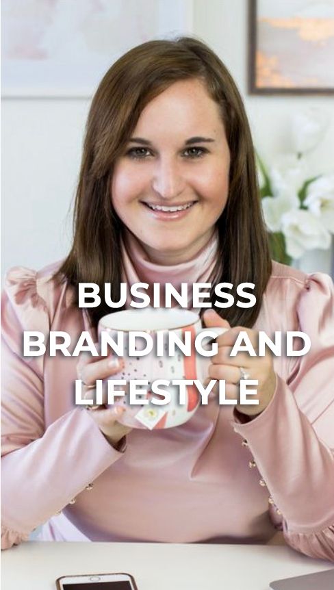 Professional branding and lifestyle photography series featuring person in pink sweater with mobile phone.