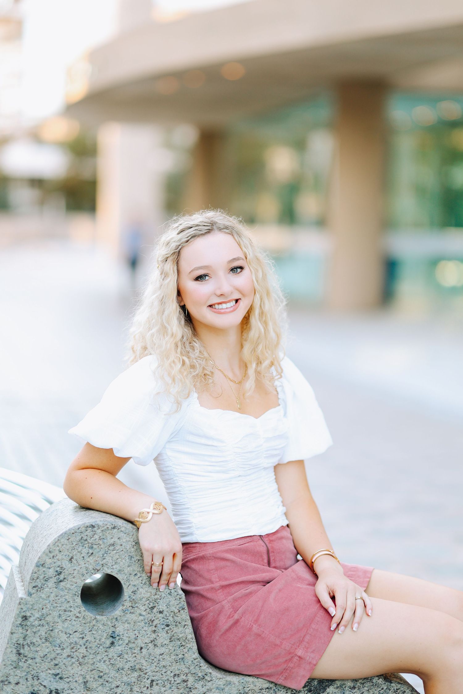 Highland Park senior photos featuring timeless, modern portraits captured by a DFW senior photographer in Highland Park, Texas.