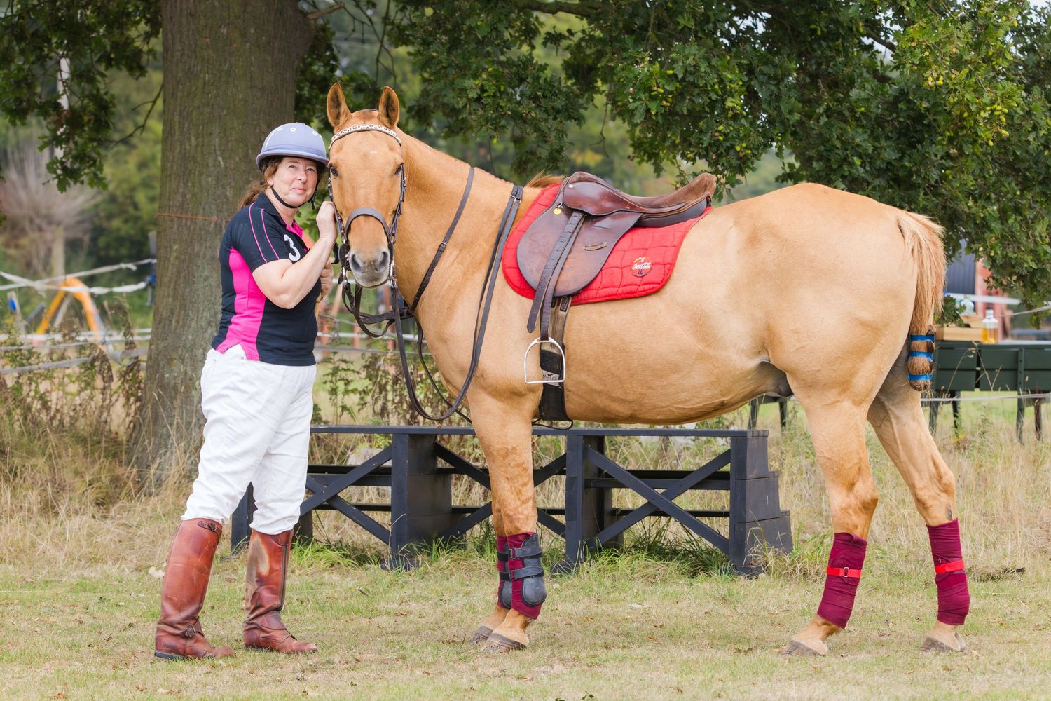 A lady with her Polo pony, Little Bentley Essex