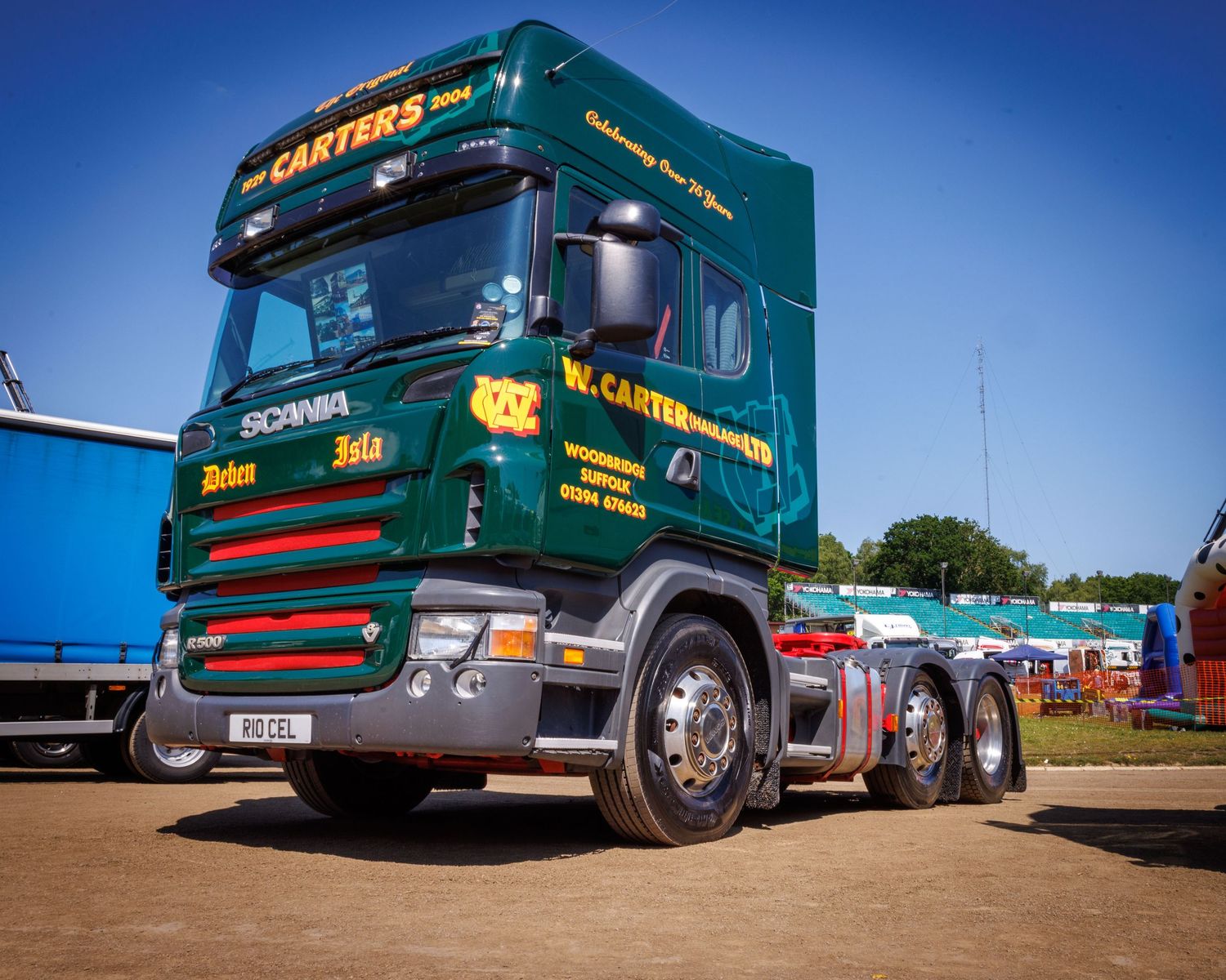 Scania truck at Foxfest truck show, Ipswich