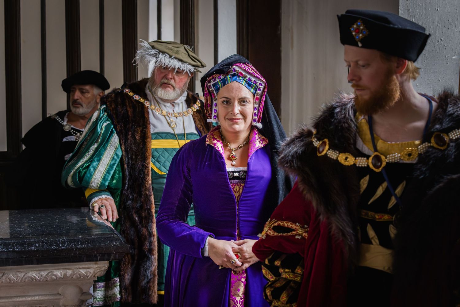 Lady in Tudor costume