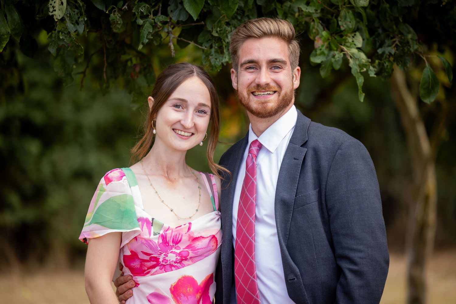 A couple portrait at a wedding in Norfolk