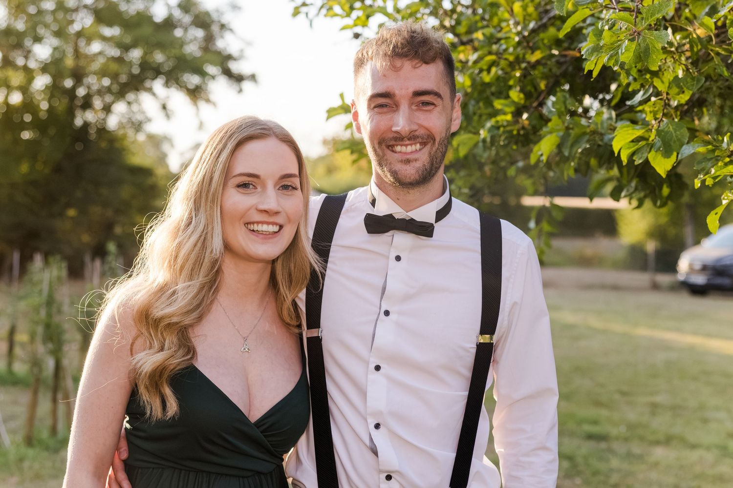 A couple at a wedding