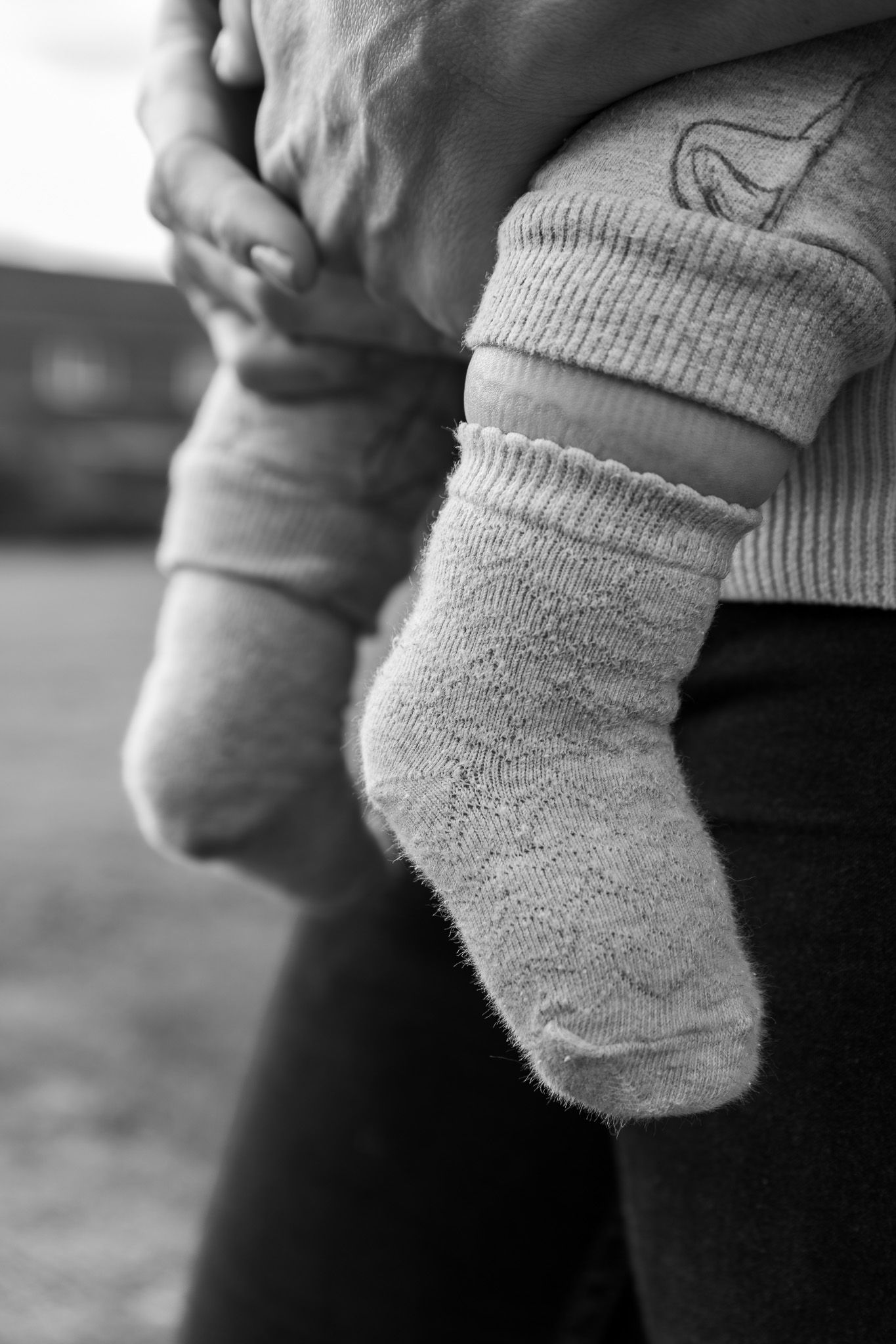 A photo of a little baby foot