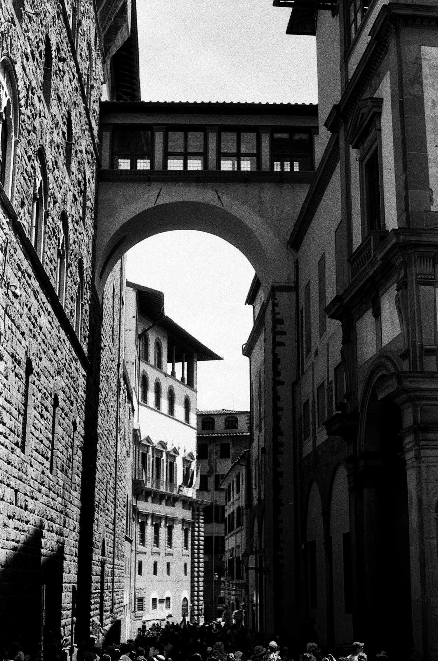 35mm film photograph of a passageway in Florence, Italy