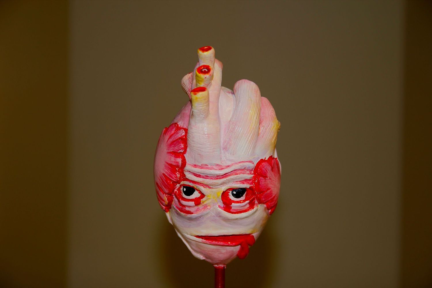 an art sculpture of a heart