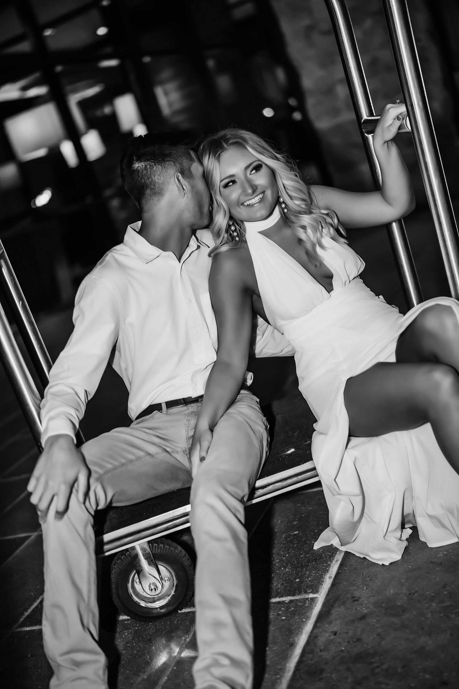 Engagement session in Downtown Nashville with Lamborghini - Nashville and 30A wedding photographers