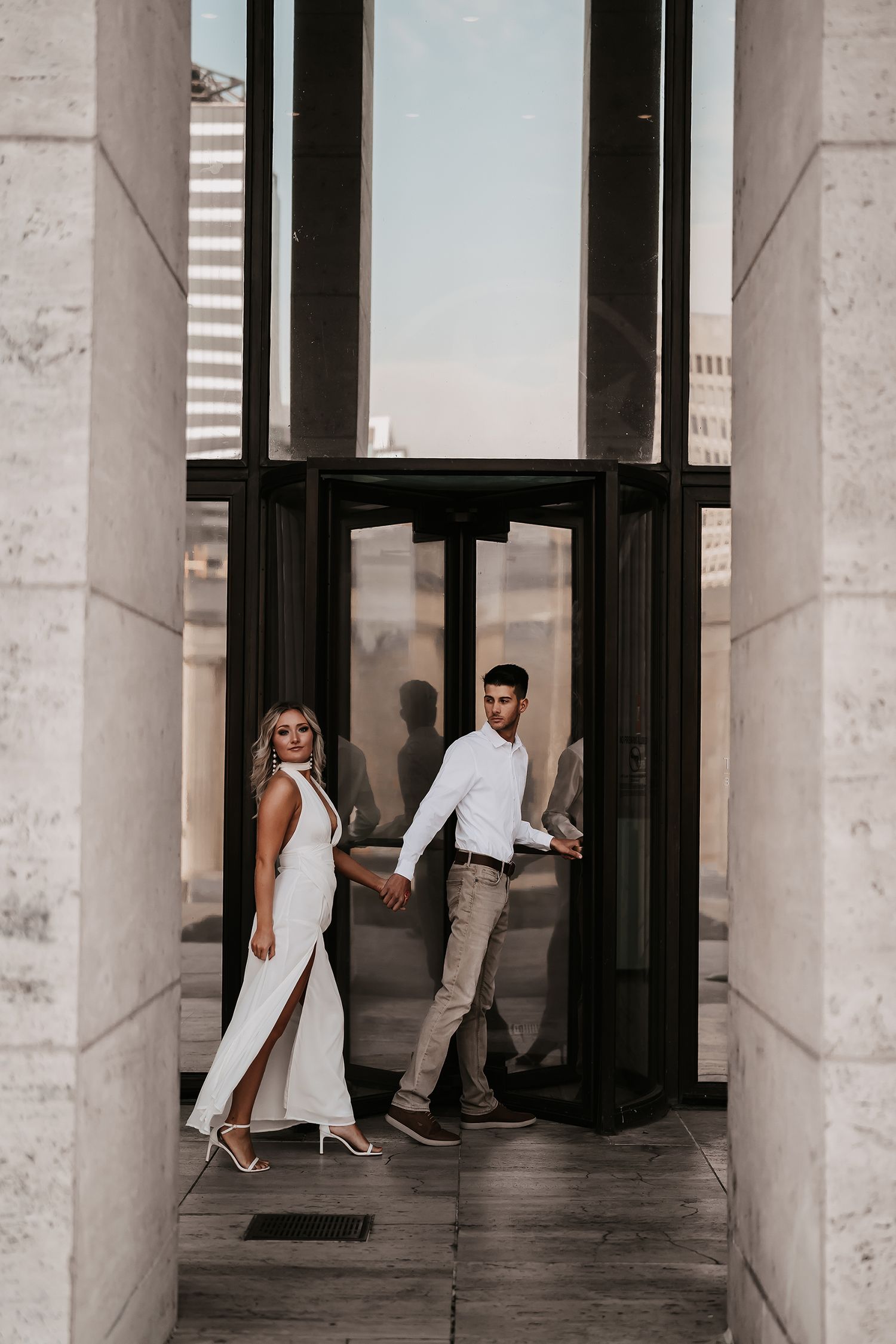 Engagement session in Downtown Nashville with Lamborghini - Nashville and 30A wedding photographers