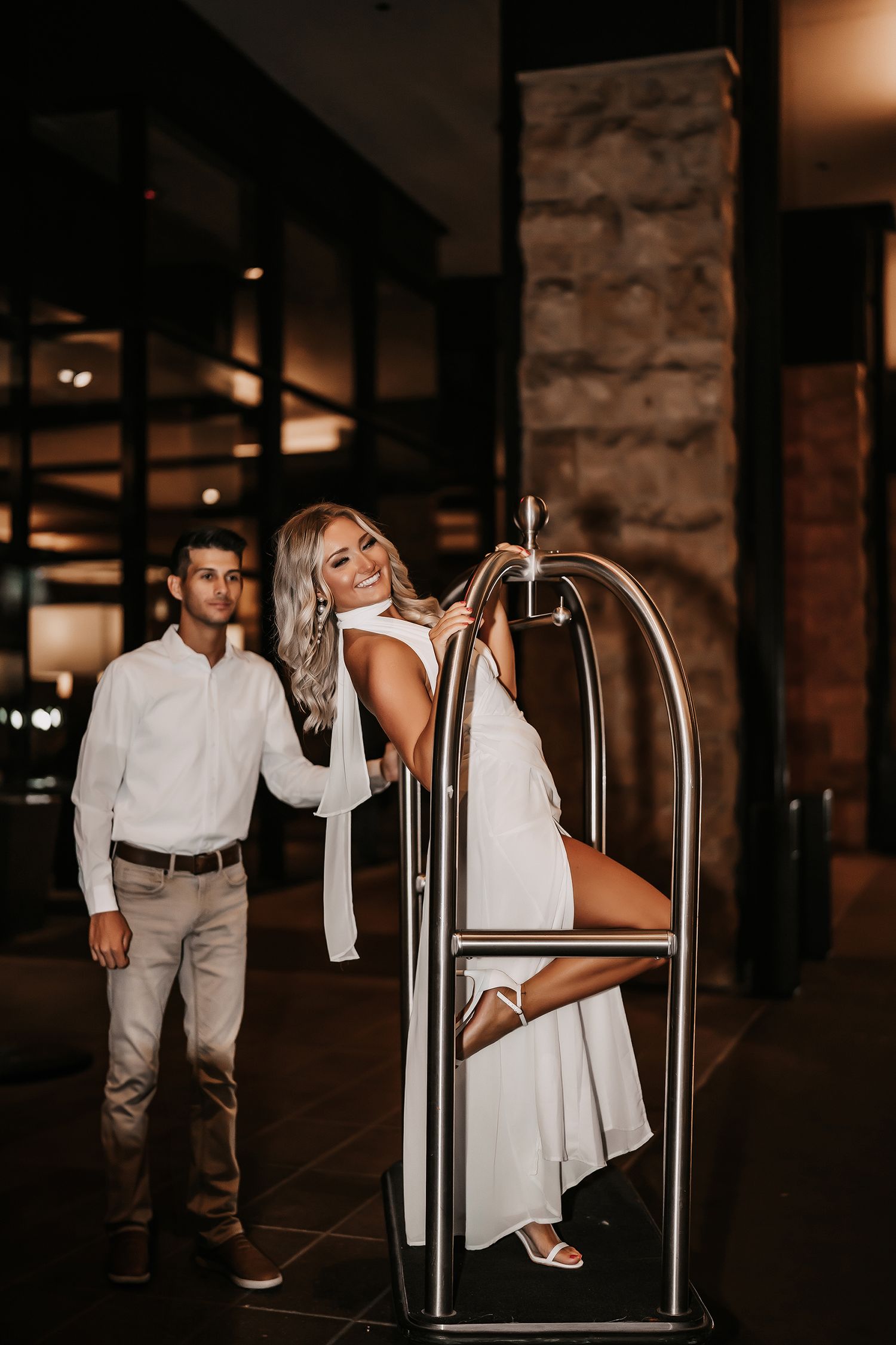 Engagement session in Downtown Nashville with Lamborghini - Nashville and 30A wedding photographers