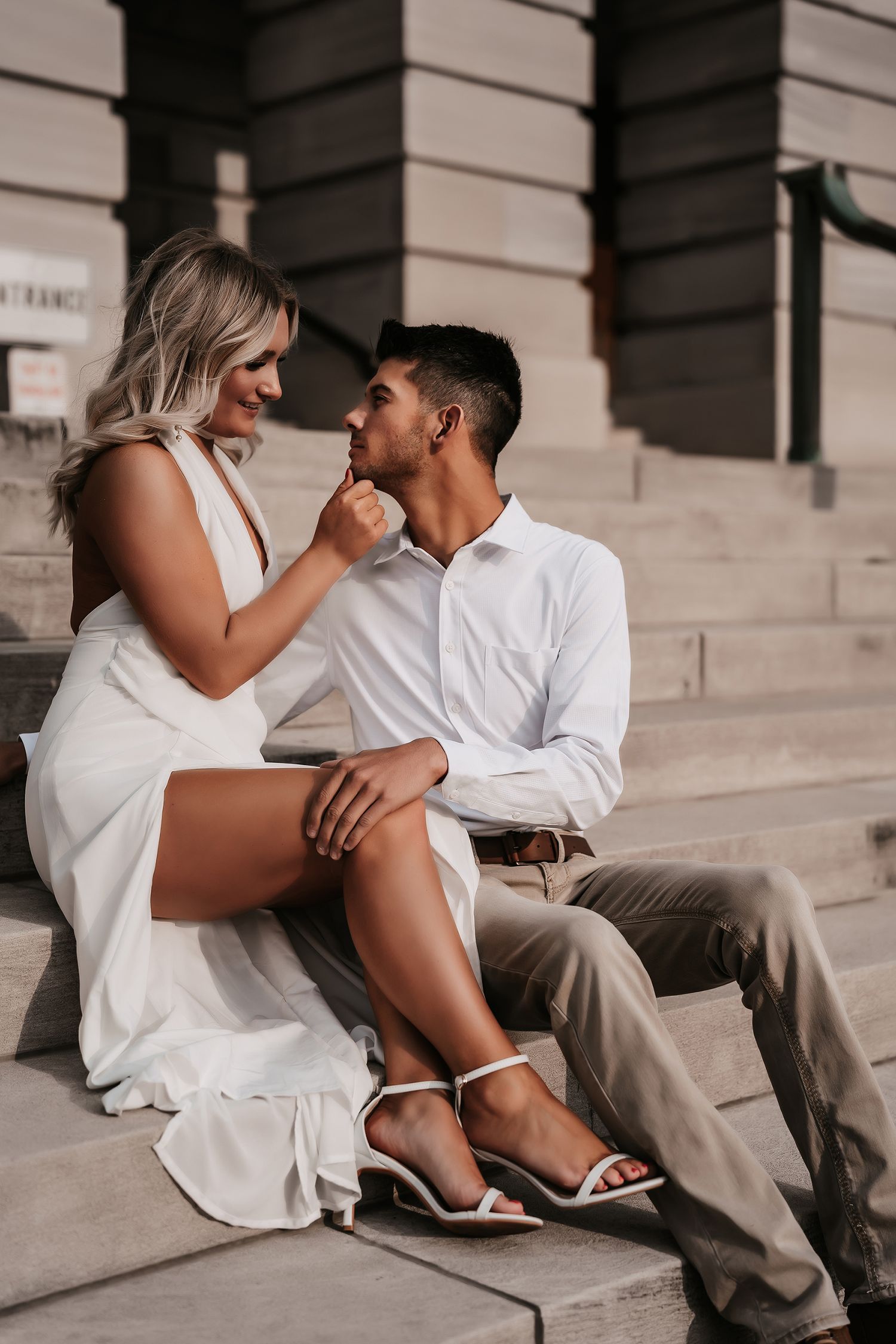 Engagement session in Downtown Nashville with Lamborghini - Nashville and 30A wedding photographers
