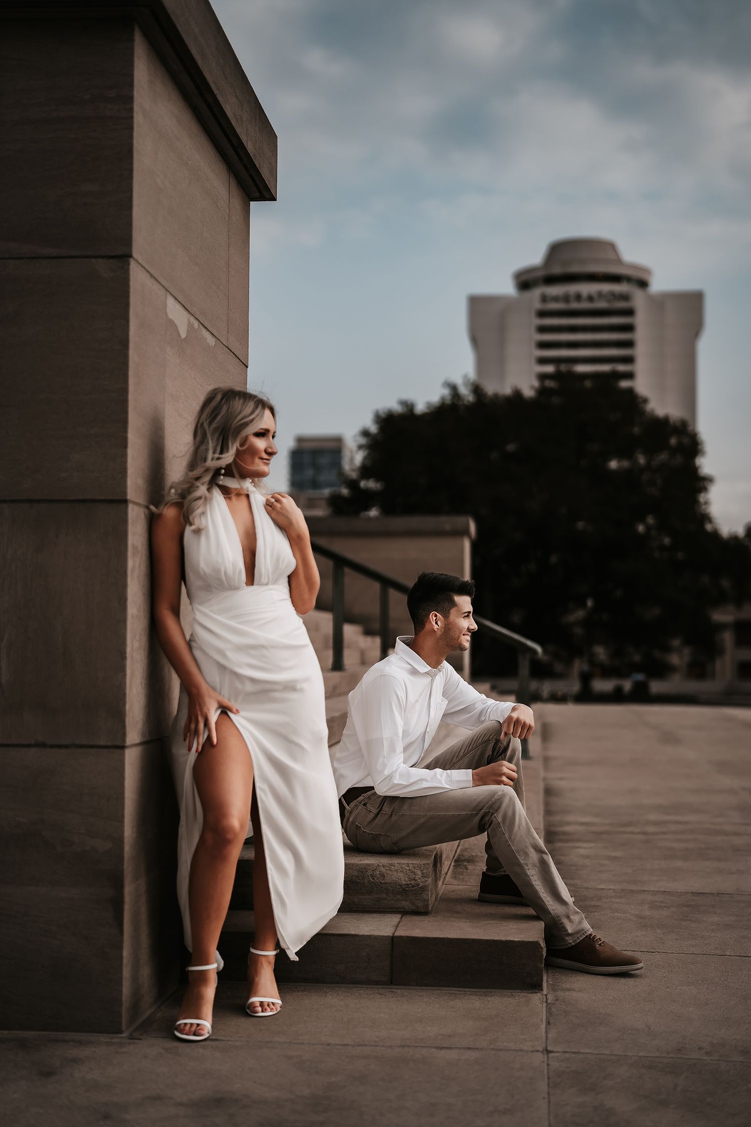 Engagement session in Downtown Nashville with Lamborghini - Nashville and 30A wedding photographers