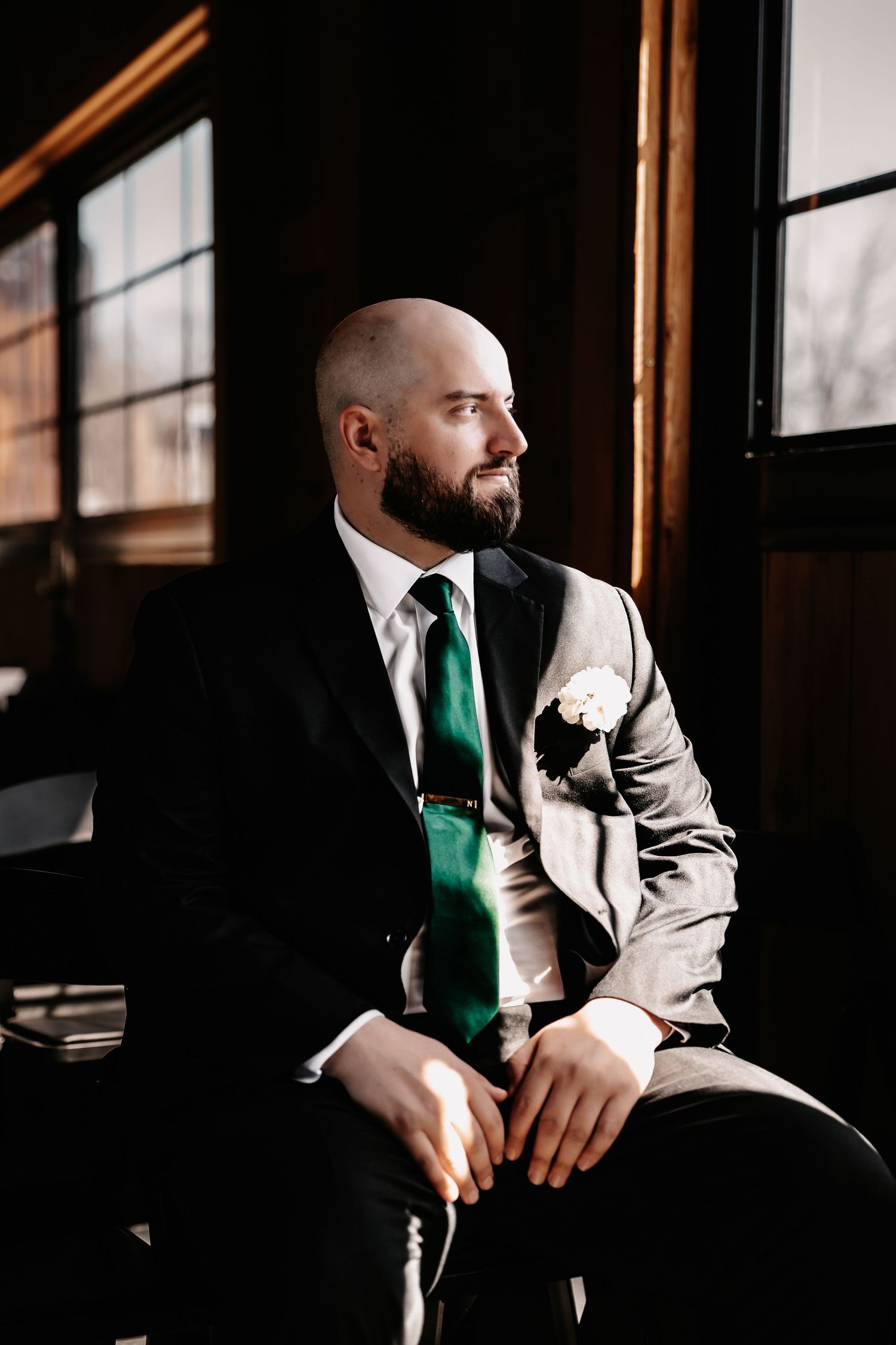 Groom portrait by The Miller Edit - Nashville Wedding Photographers