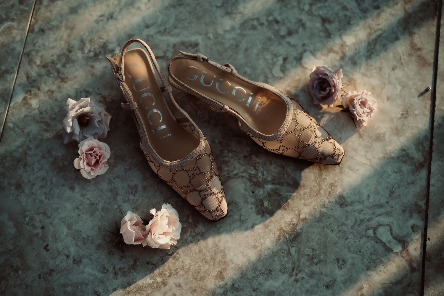 Gucci heels detail portrait at Stone Haven Wedding Venue by The Miller Edit - Nashville & 30A Wedding Photographers
