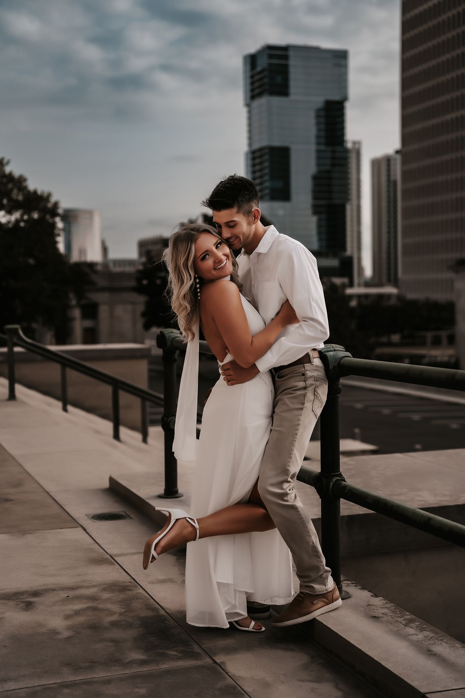Engagement session in Downtown Nashville with Lamborghini - Nashville and 30A wedding photographers