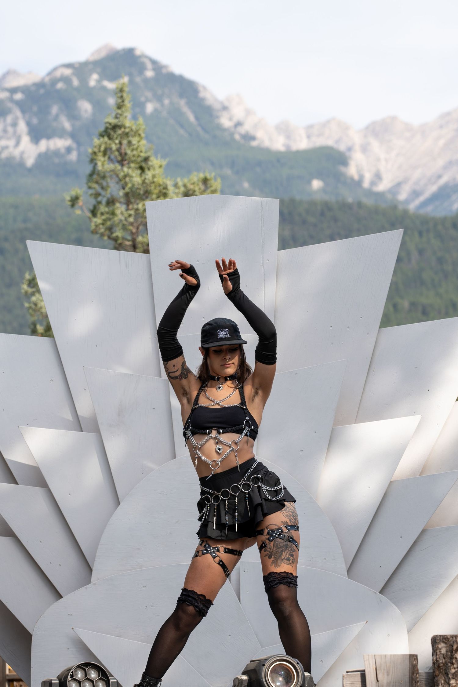 Wicked woods 2025 artist dancer photography at event by mike graves Revelstoke BC event photographer, music festival photography,