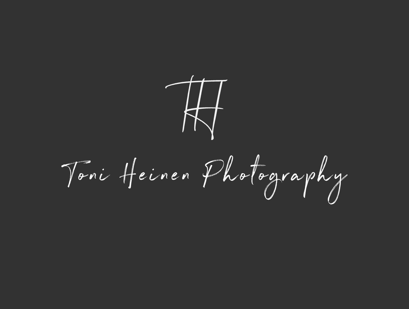 Elegant photography signature text displayed on dark background.