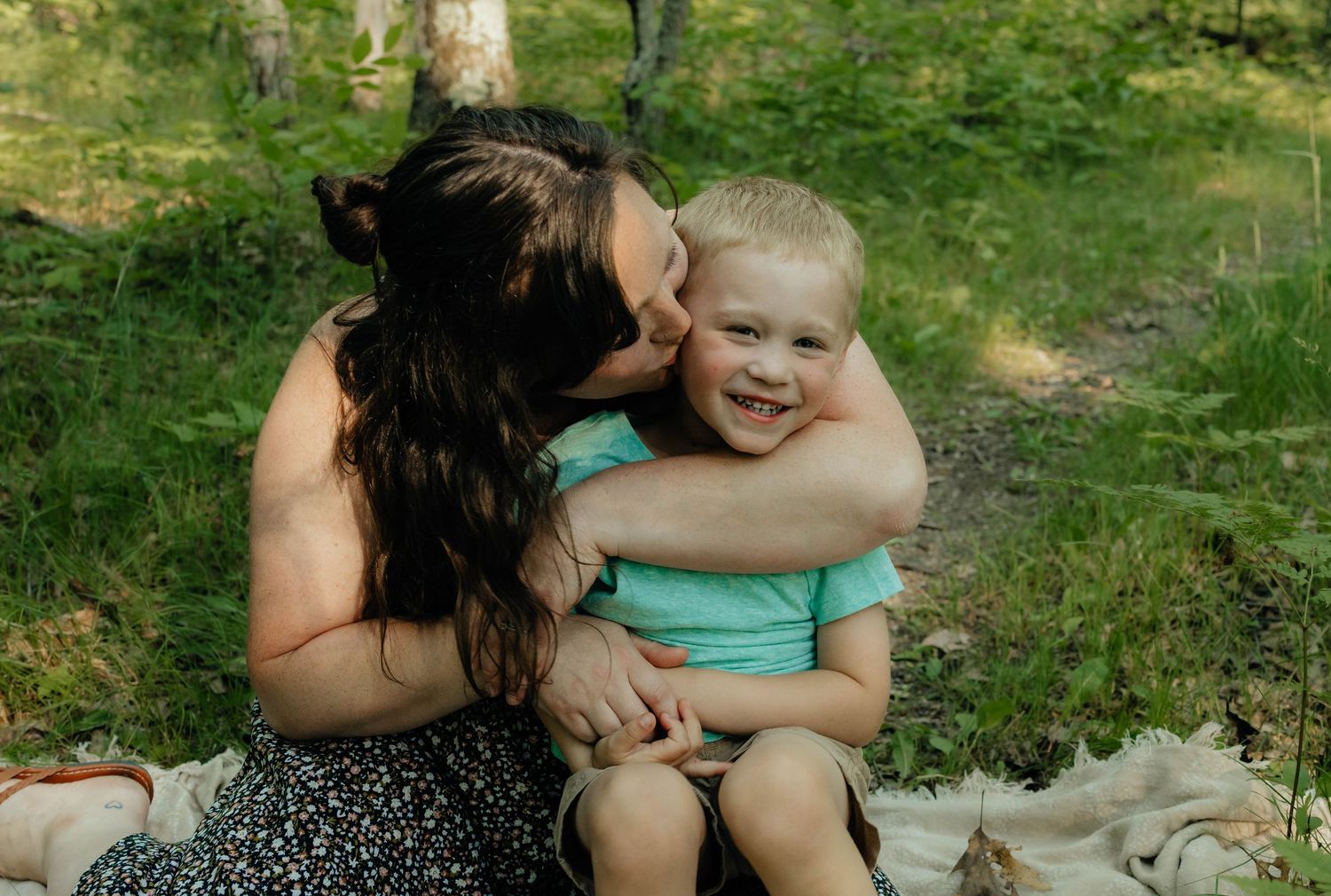 Outdoor woods family photos 
Photo by: Lydia Rae Photography