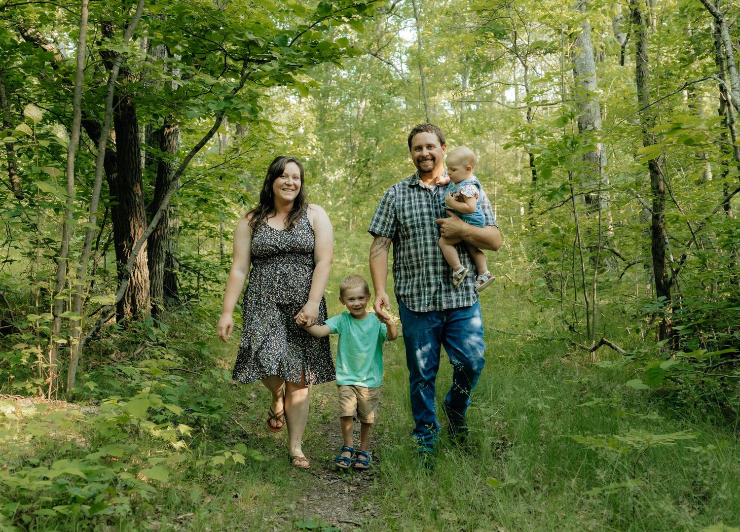 Outdoor woods family photos 
Photo by: Lydia Rae Photography