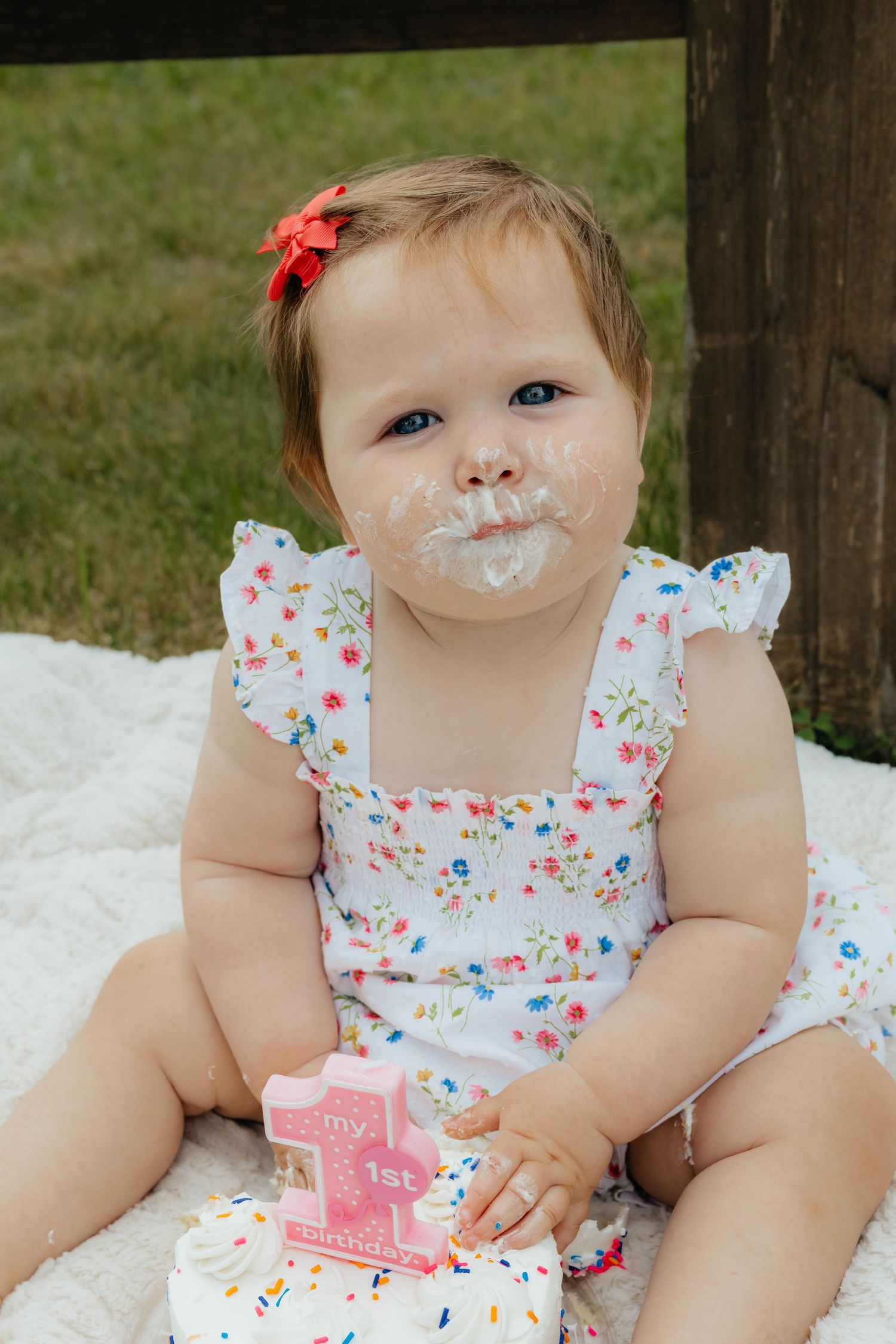 1 year old cake smash Milestone photos 
big rapids mi
west Michigan photographer 
photo by: Lydia Rae Photography