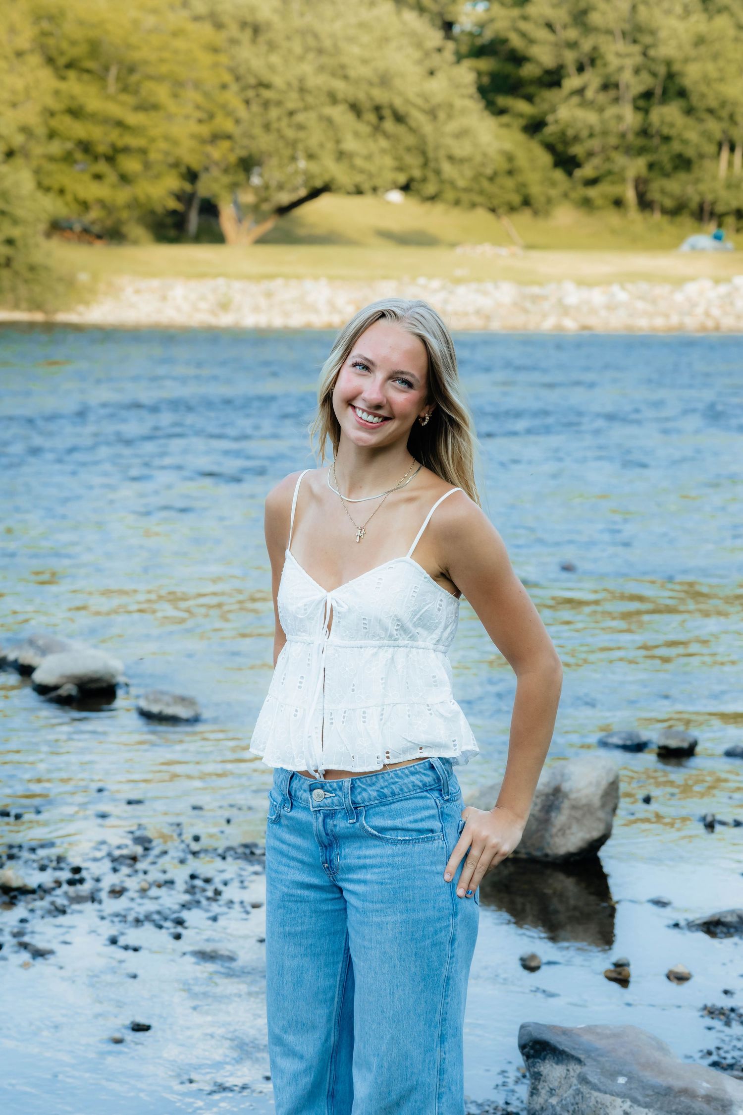 Senior girl grad photos outdoor river
West michigan 
big rapids mi area
Photo by: Lydia Rae Photography