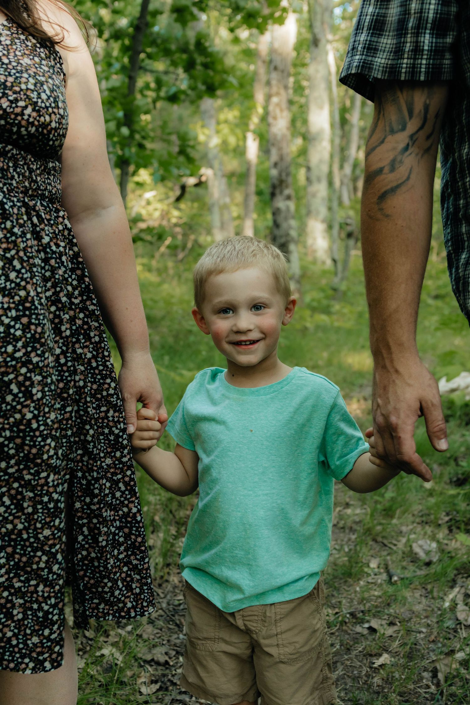 Outdoor woods family photos 
Photo by: Lydia Rae Photography