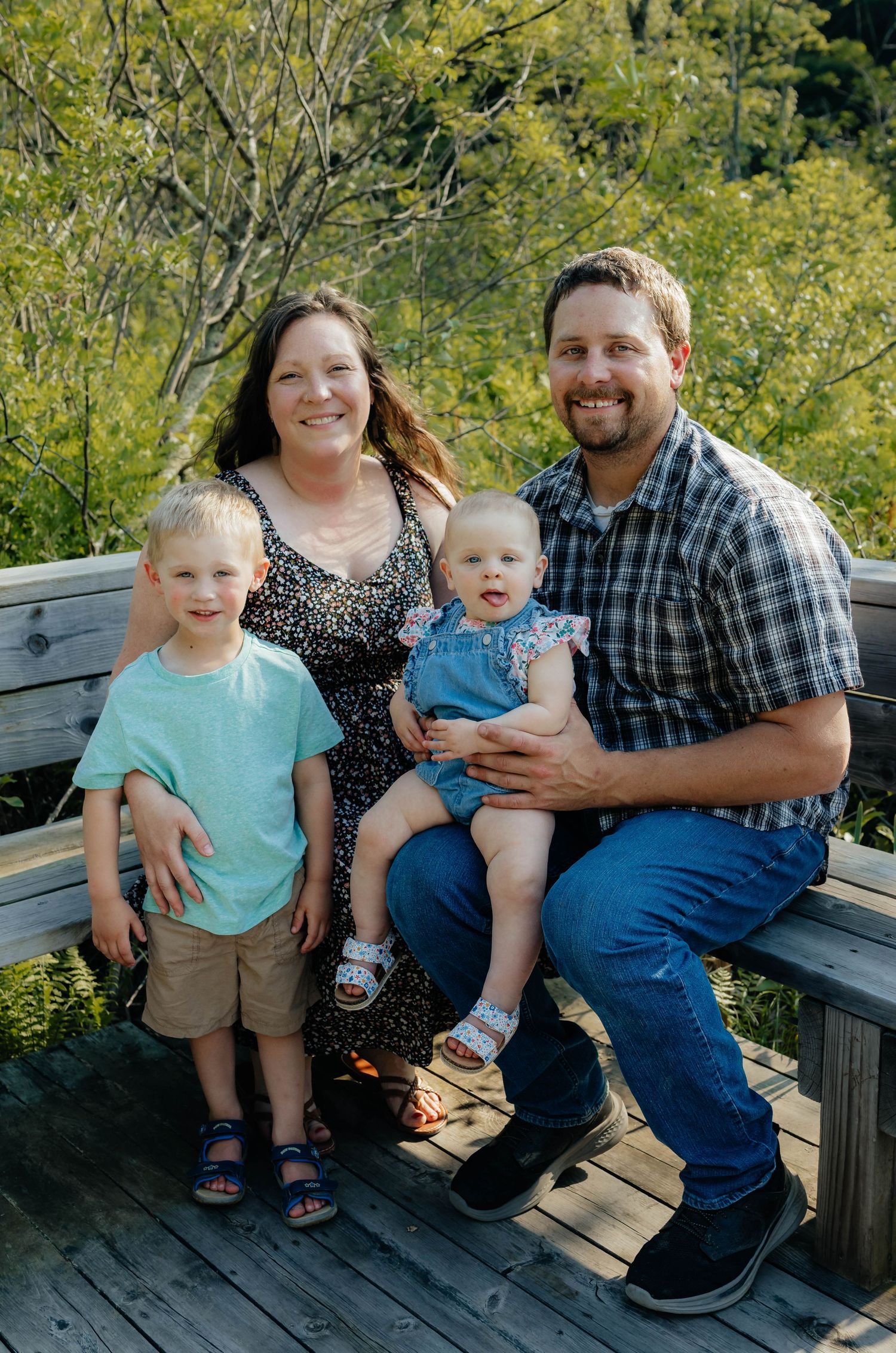Outdoor woods family photos 
Photo by: Lydia Rae Photography