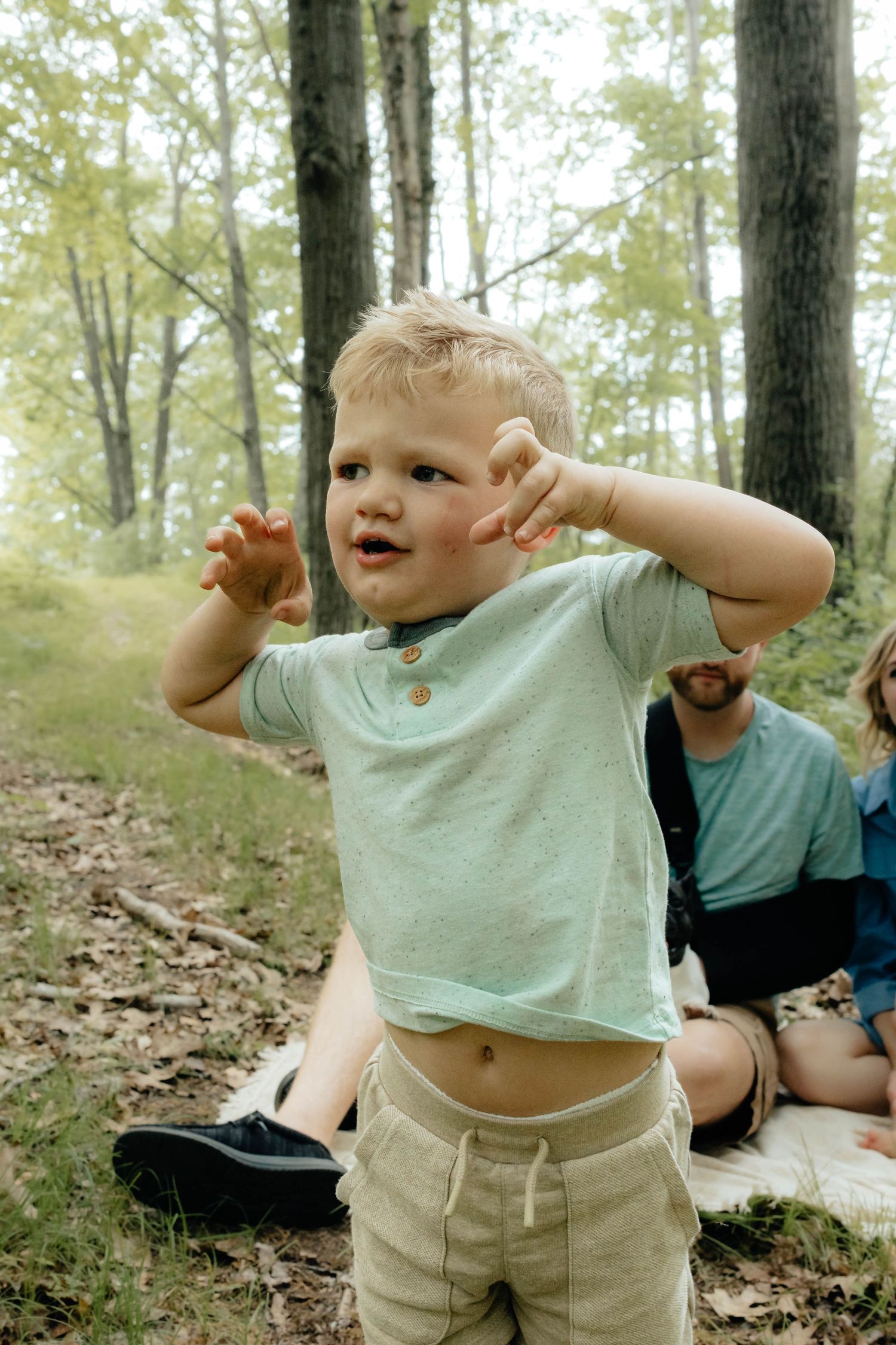Outdoor woods family photos 
Photo by: Lydia Rae Photography