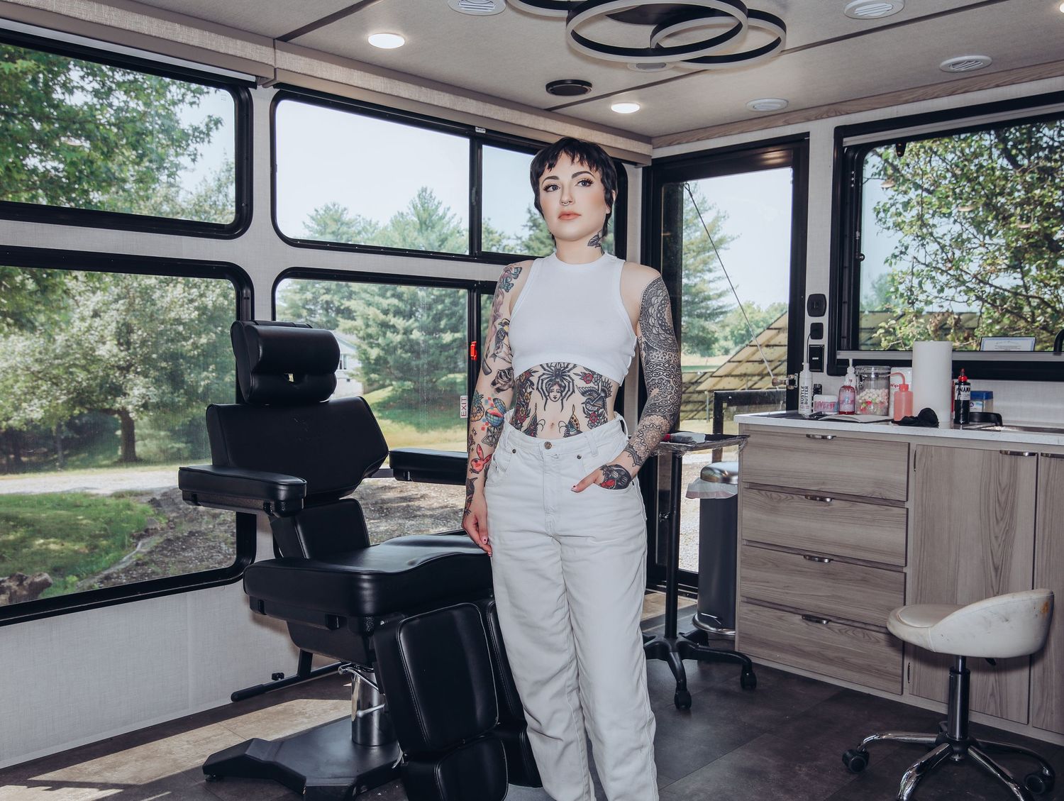Saint Louis Tattoo Artist Branding Photos with Boudoir by Bri