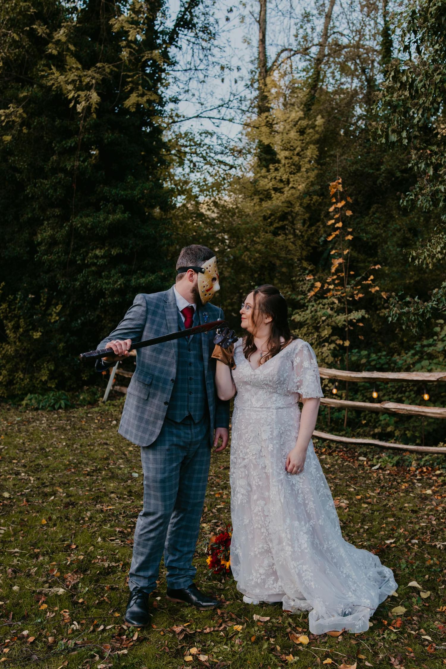 Freddy Vs Jason Halloween wedding photography