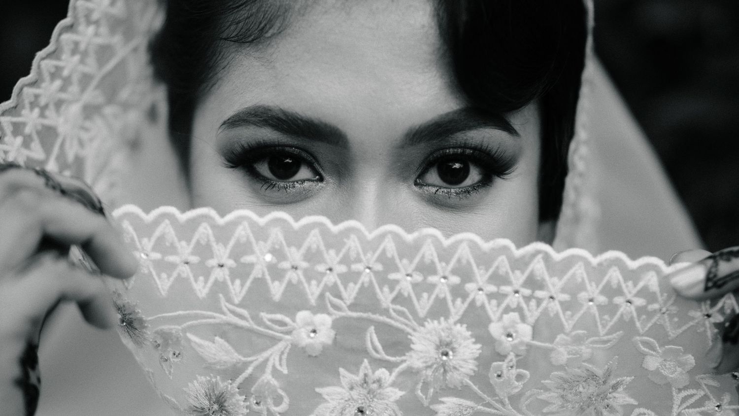 Daring portrait of a bride