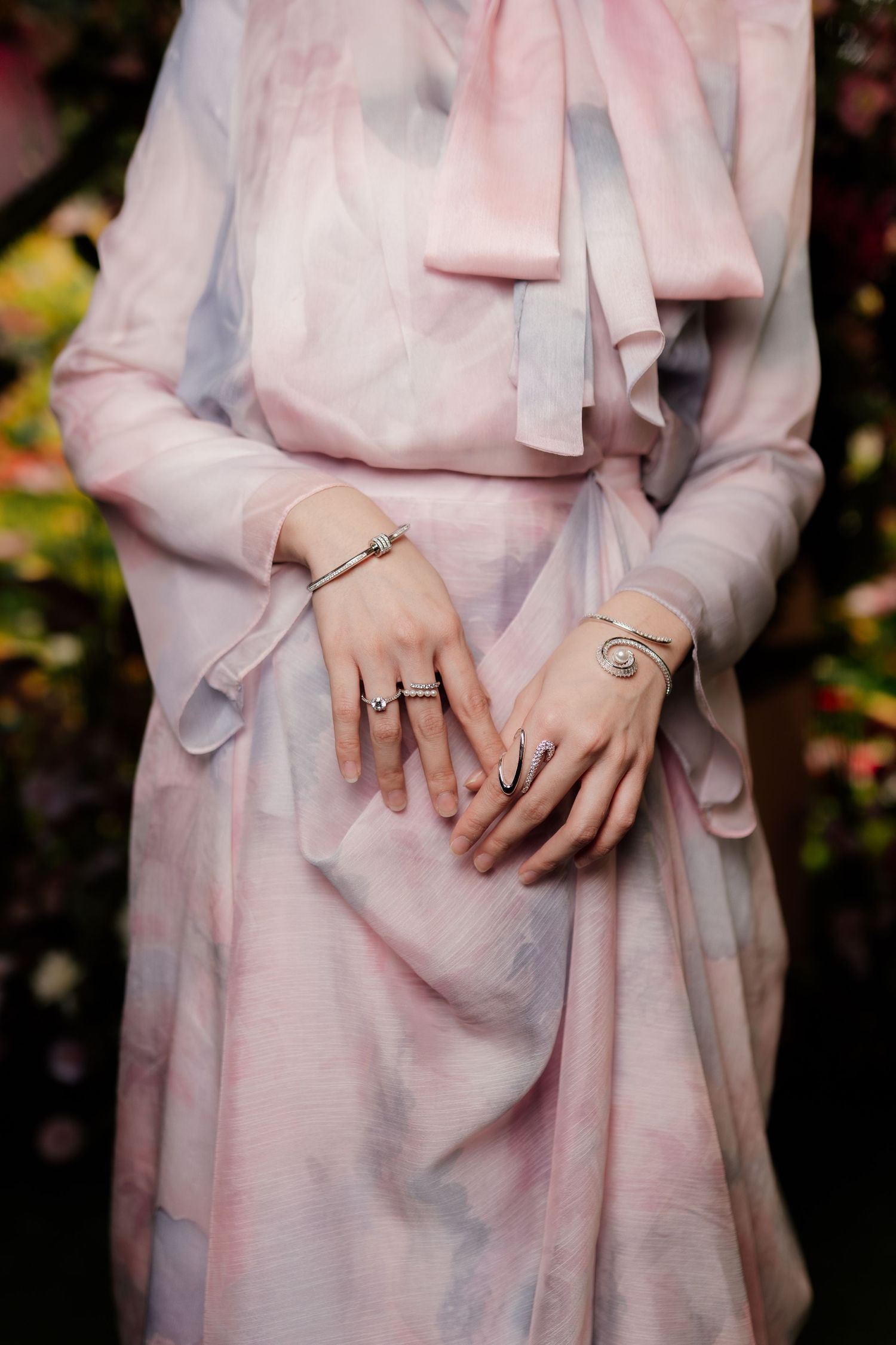 Accessories on an influencer attending PR events