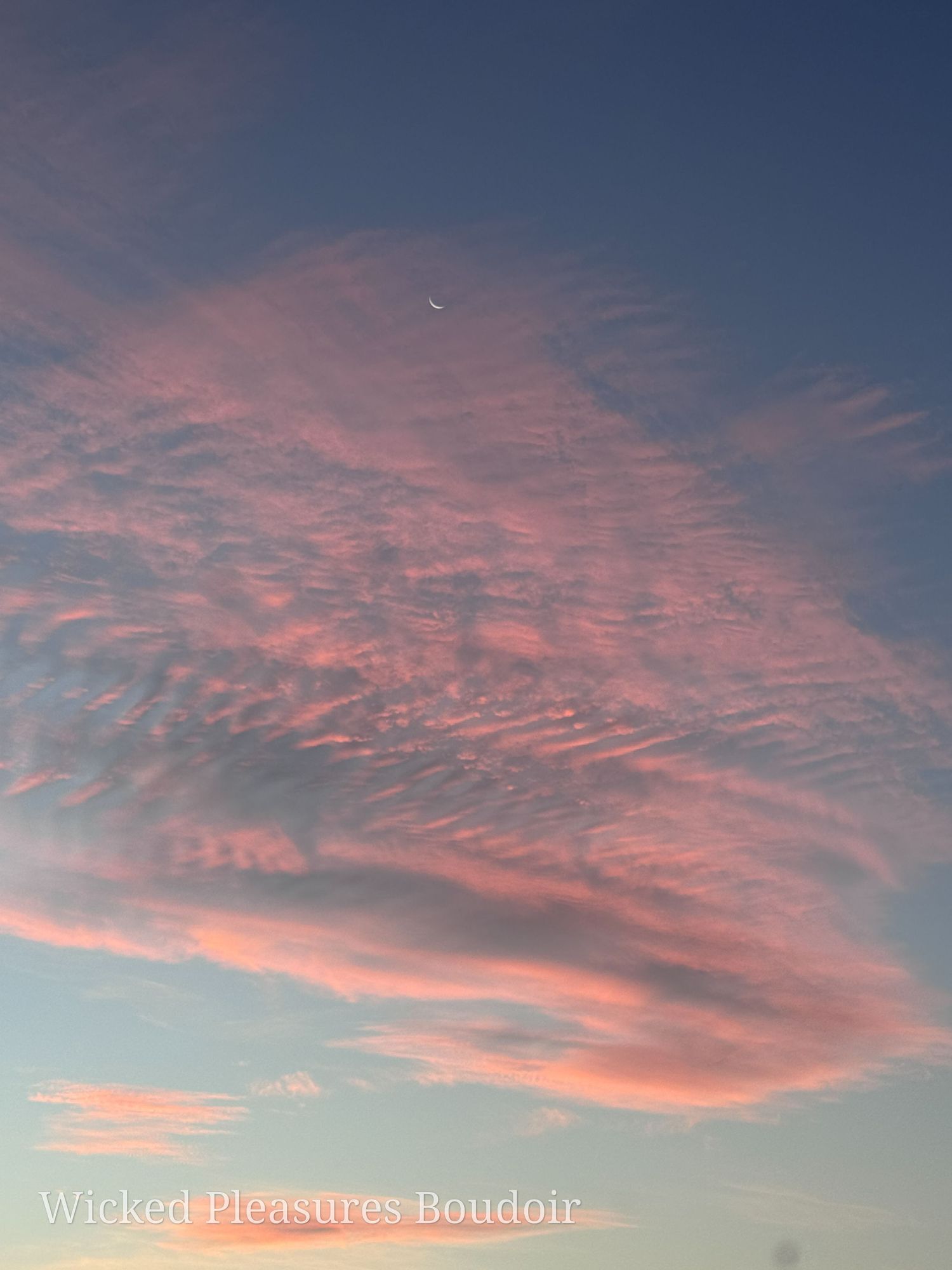 Pink clouds