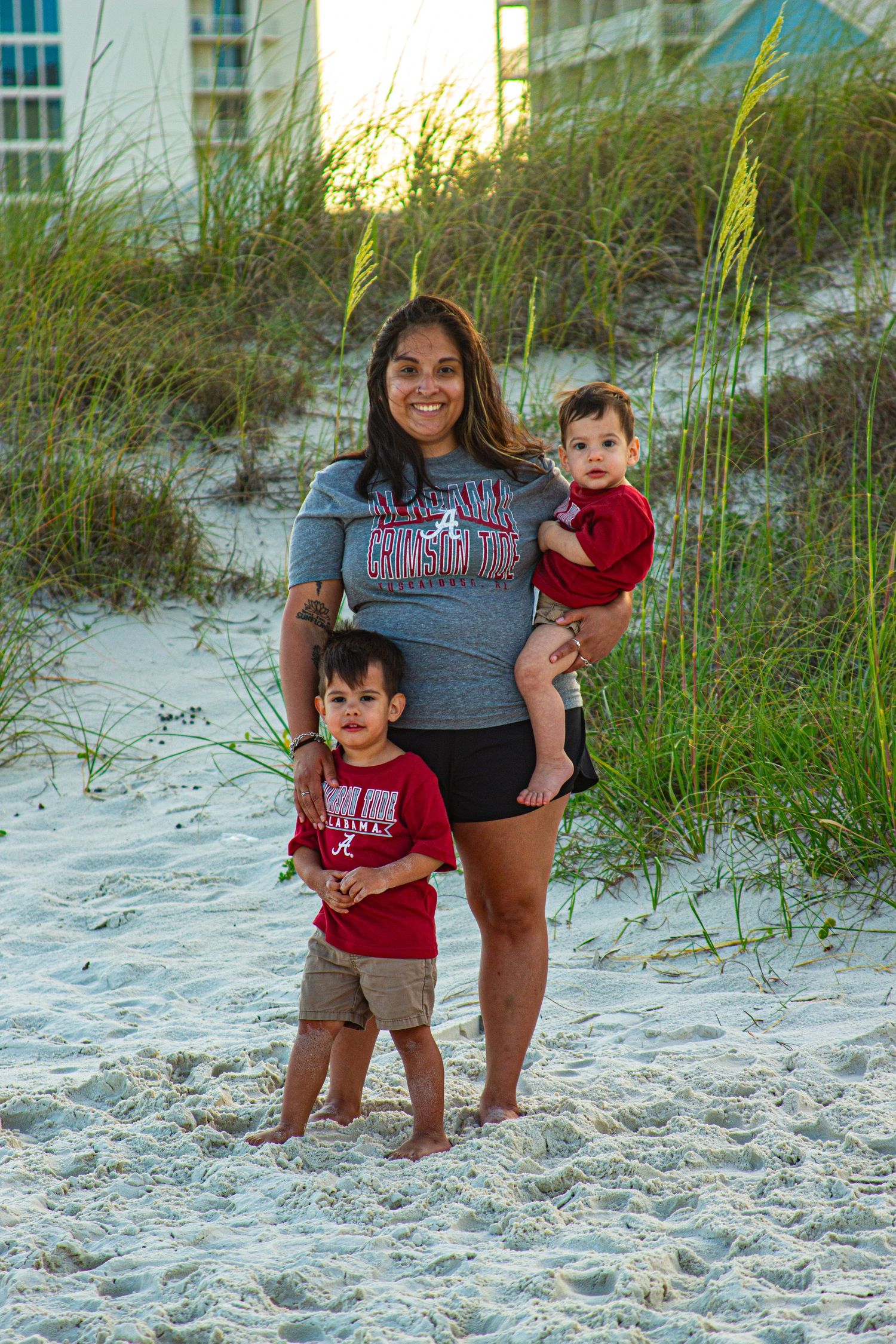 Mama with her boys