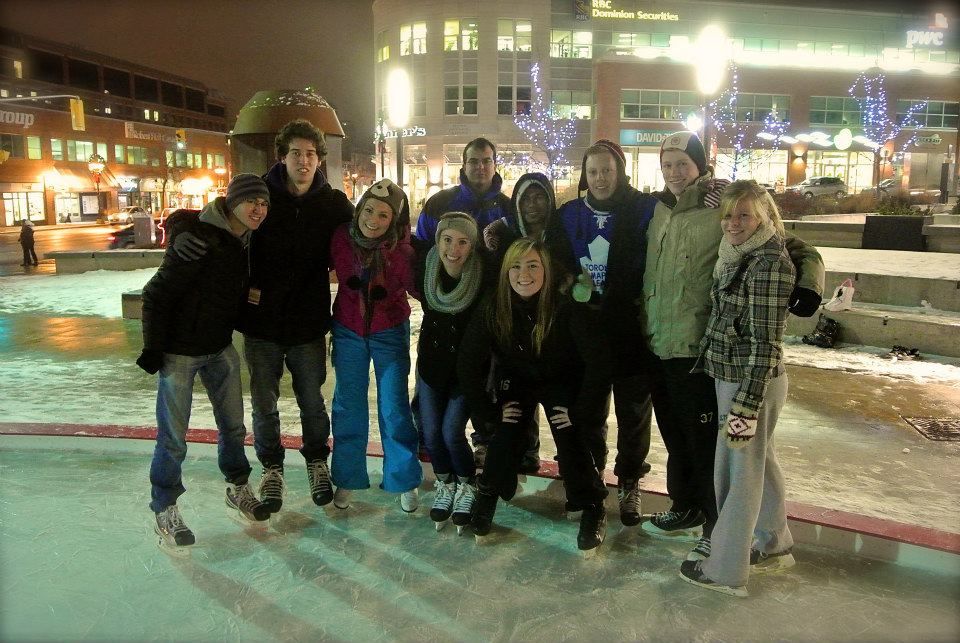 Room mates out skating!