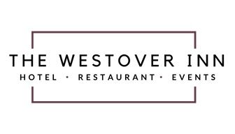 The Westover Inn hotel restaurant and events venue logo in elegant black typography with border.