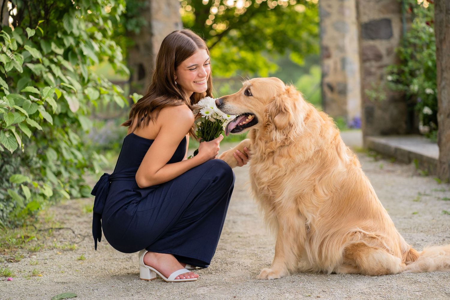 Boerner Botanical Garden Senior portraits Milwaukee wisconsin best senior photographer dog photography flowers Hales corners Whitnall park