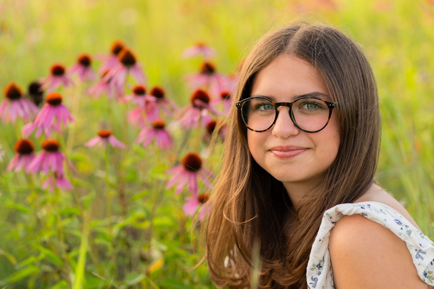 Senior photography West Bend Wisconsin senior photographer wildflower senior photos flower garden senior session senior portraits
