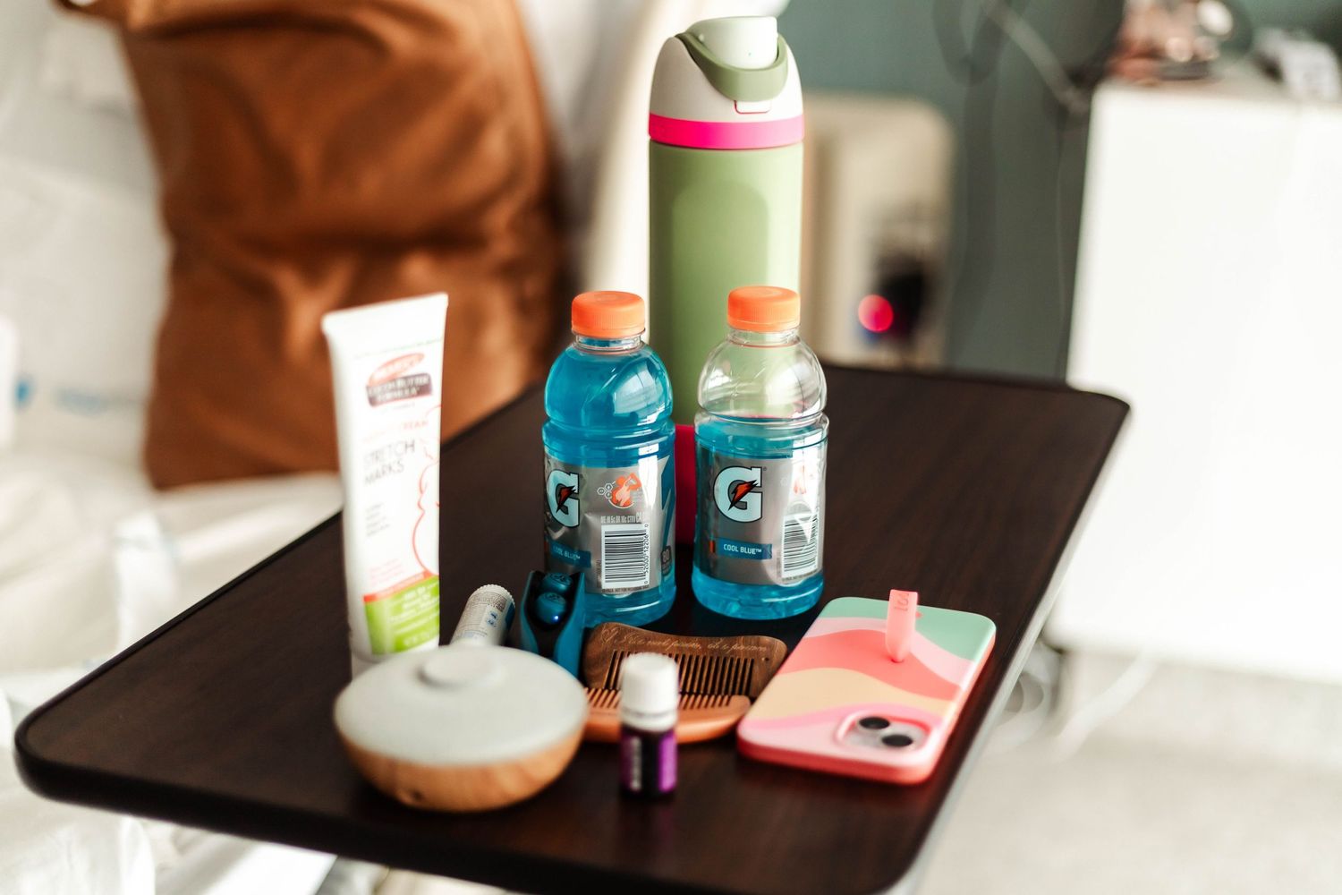 All of the items one laboring mother had during her birth