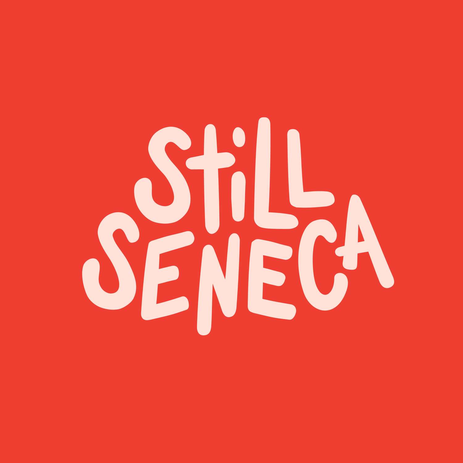 Abstract red background with white text emerging in sequential frames.