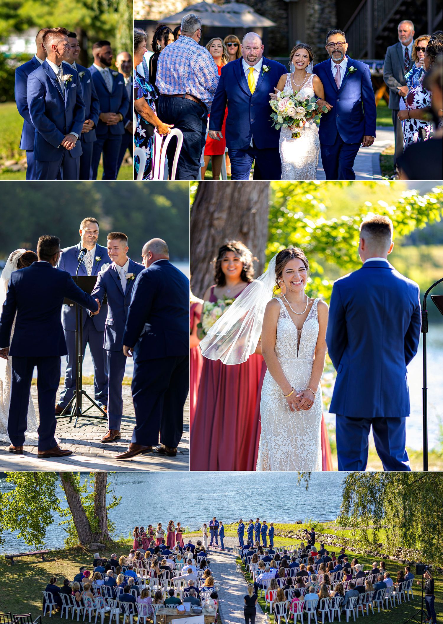 Old Daley on Crooked Lake Wedding ceremony