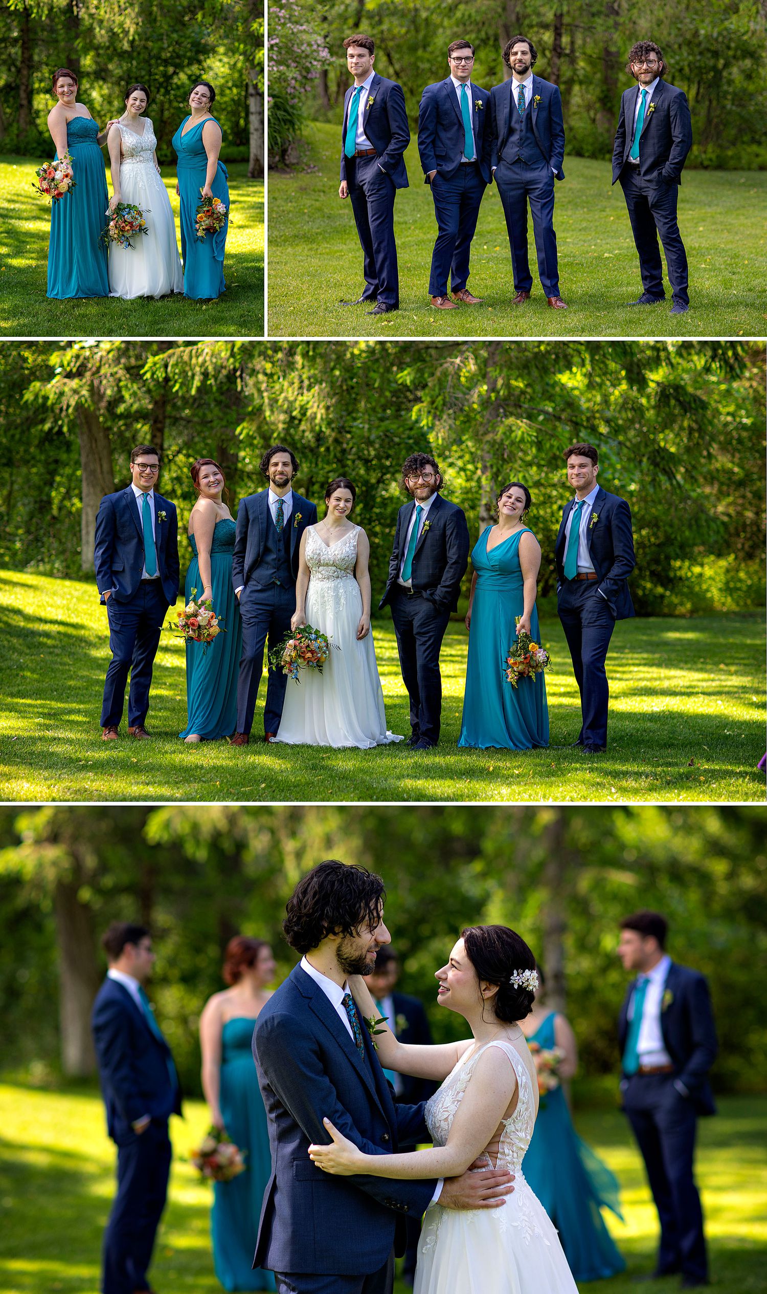 The Mansion Inn of Saratoga Springs NY Wedding Party Formal Photos