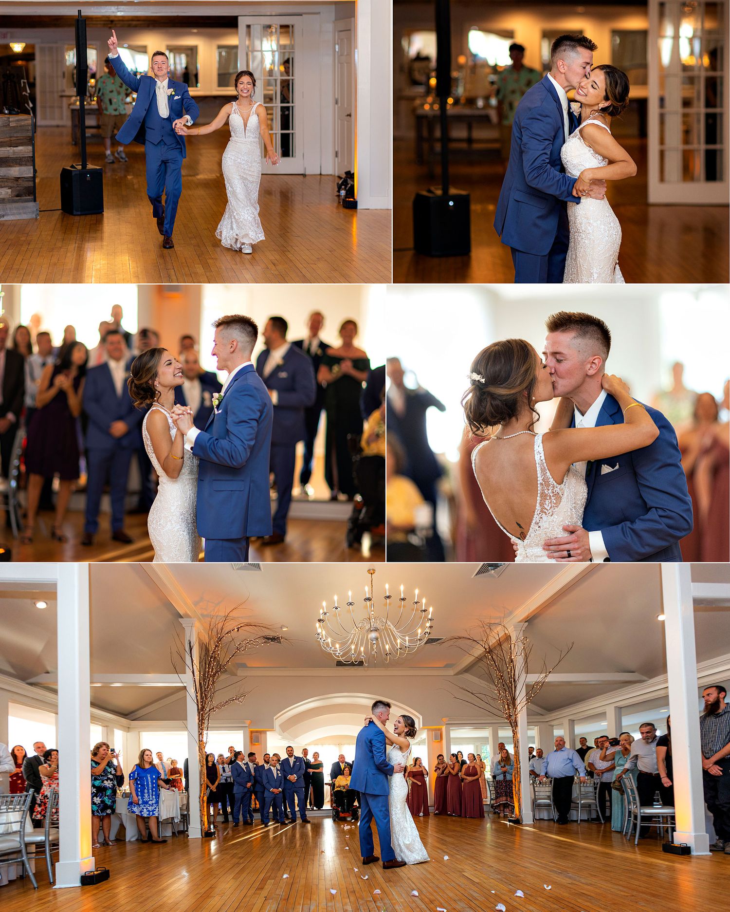 Old Daley on Crooked Lake Wedding bride and groom first dance