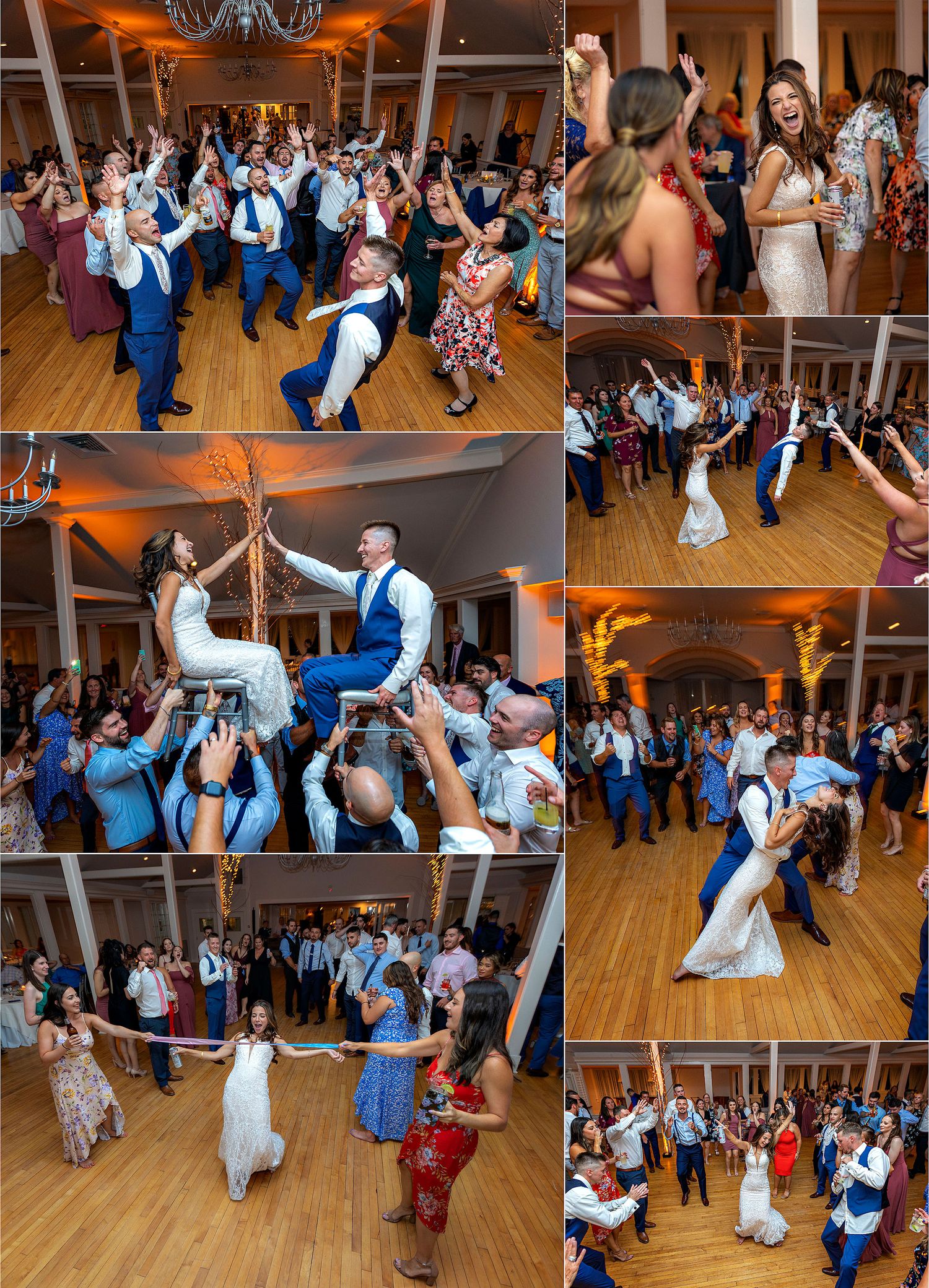 Old Daley on Crooked Lake Wedding wedding guests dancing