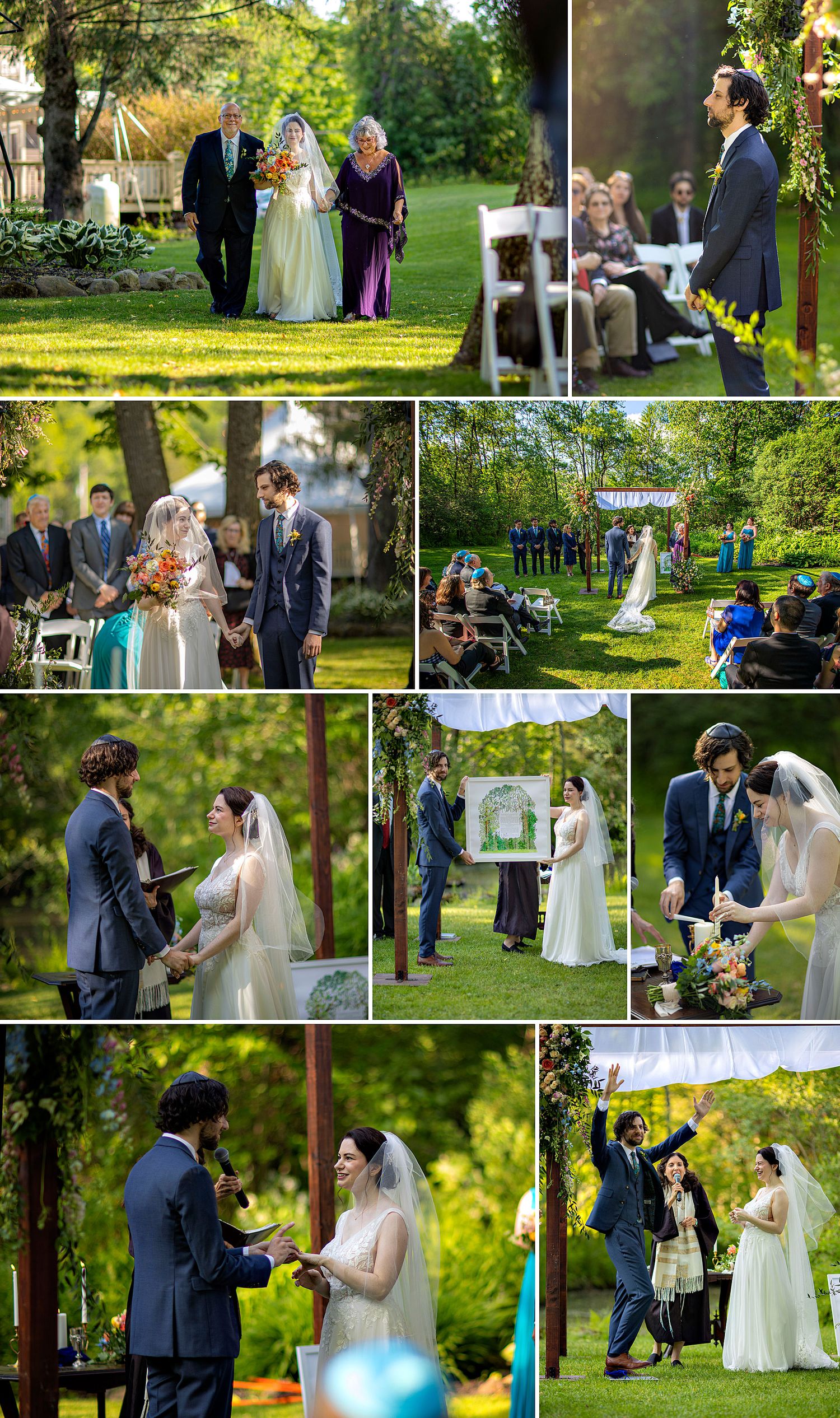 The Mansion Inn of Saratoga Springs NY Photography Jewish Wedding Ceremony