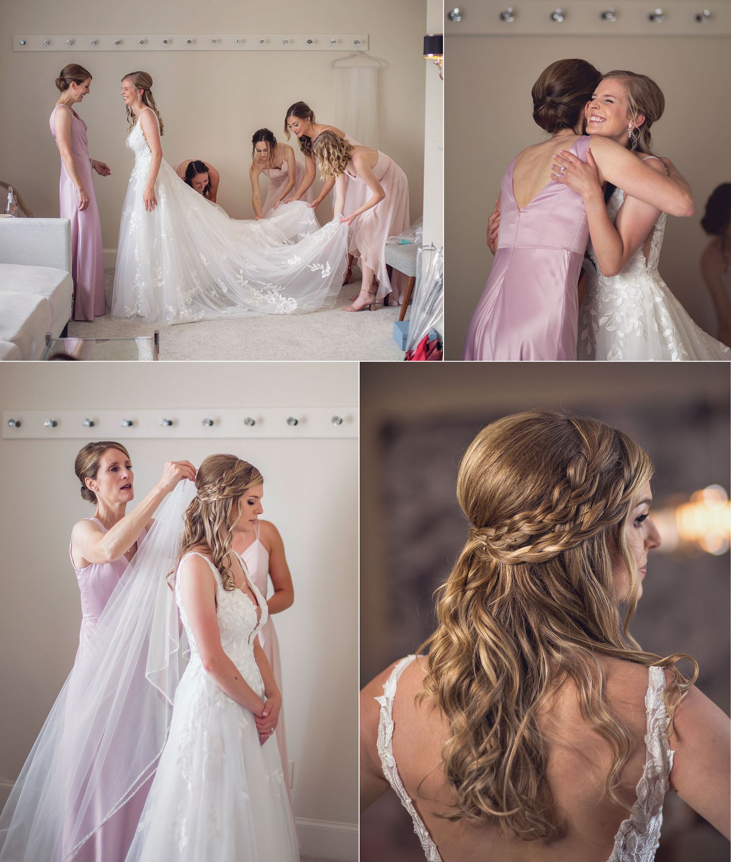 Old Daley on Crooked Lake Wedding bride getting ready