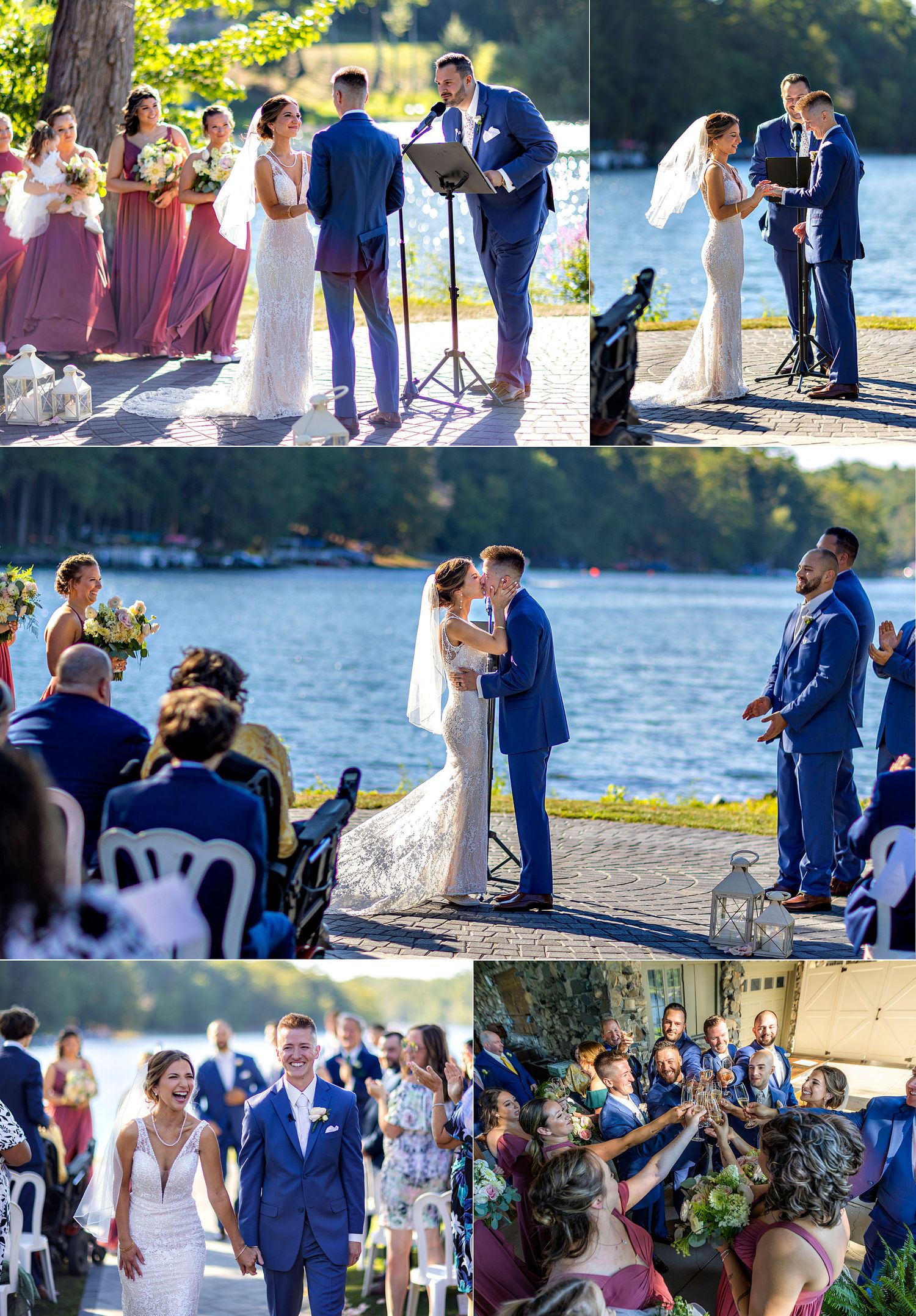 Old Daley on Crooked Lake Wedding ceremony