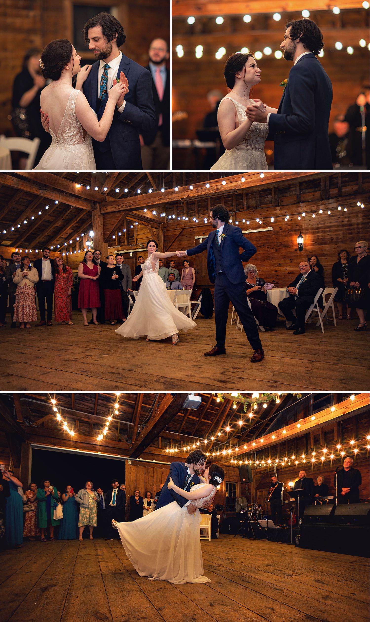 The Mansion Inn of Saratoga Springs NY bride and groom wedding reception dancing
