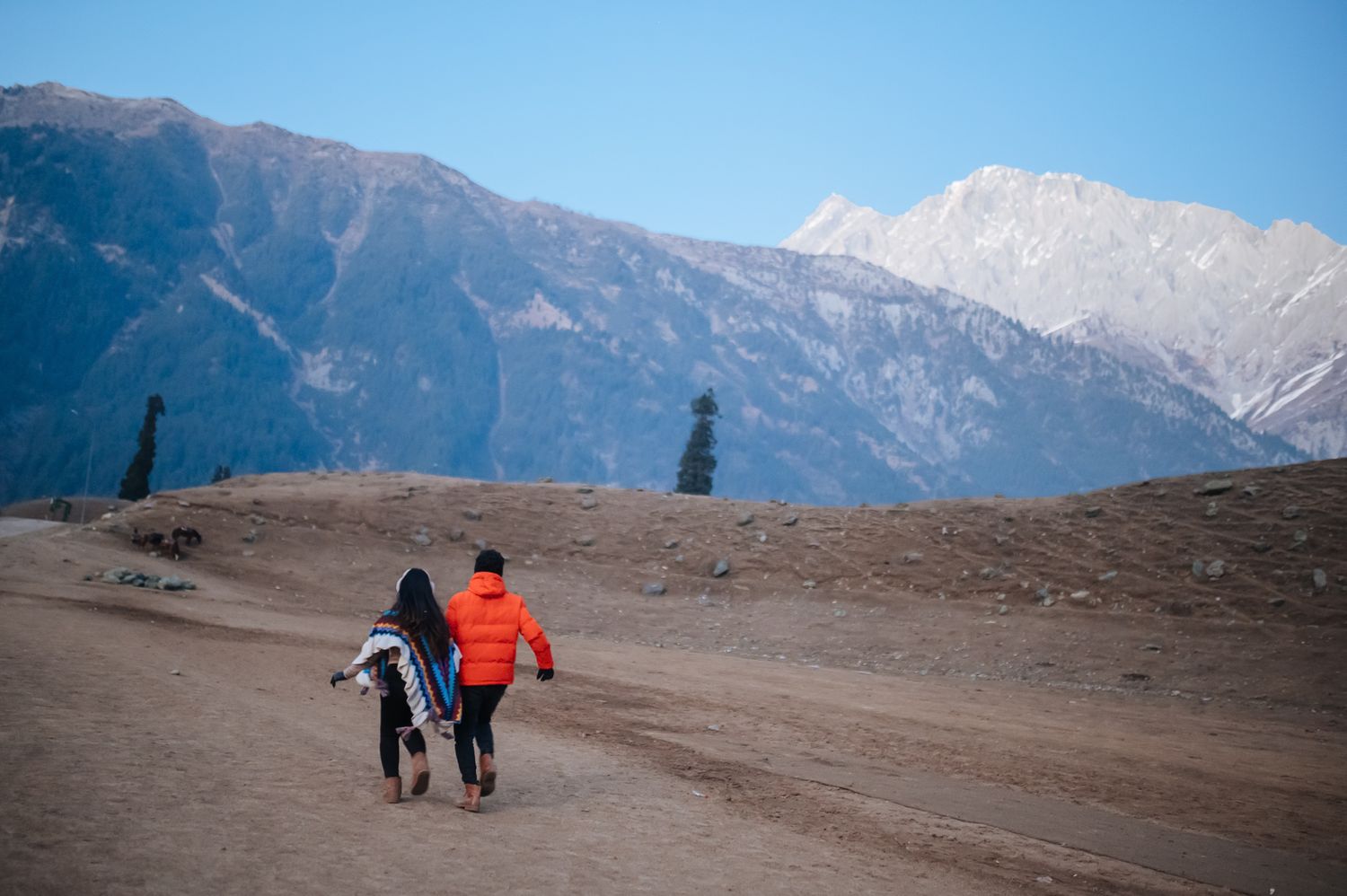 Romantic Travel inspired and pre-wedding vows amidst Gulmarg mountains, fine-art editorial photography by Beginnings For You